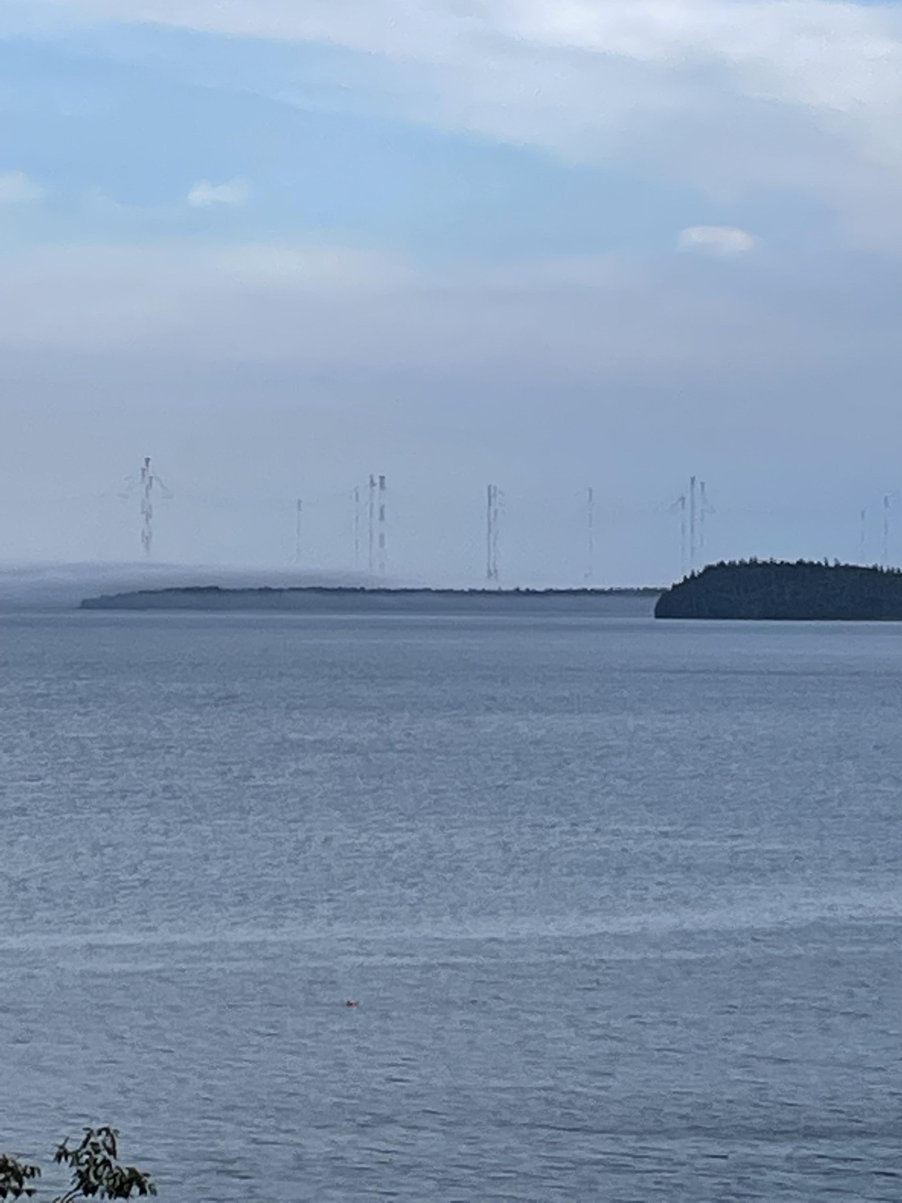 What are the towers off the coast of Machiasport? r/Maine