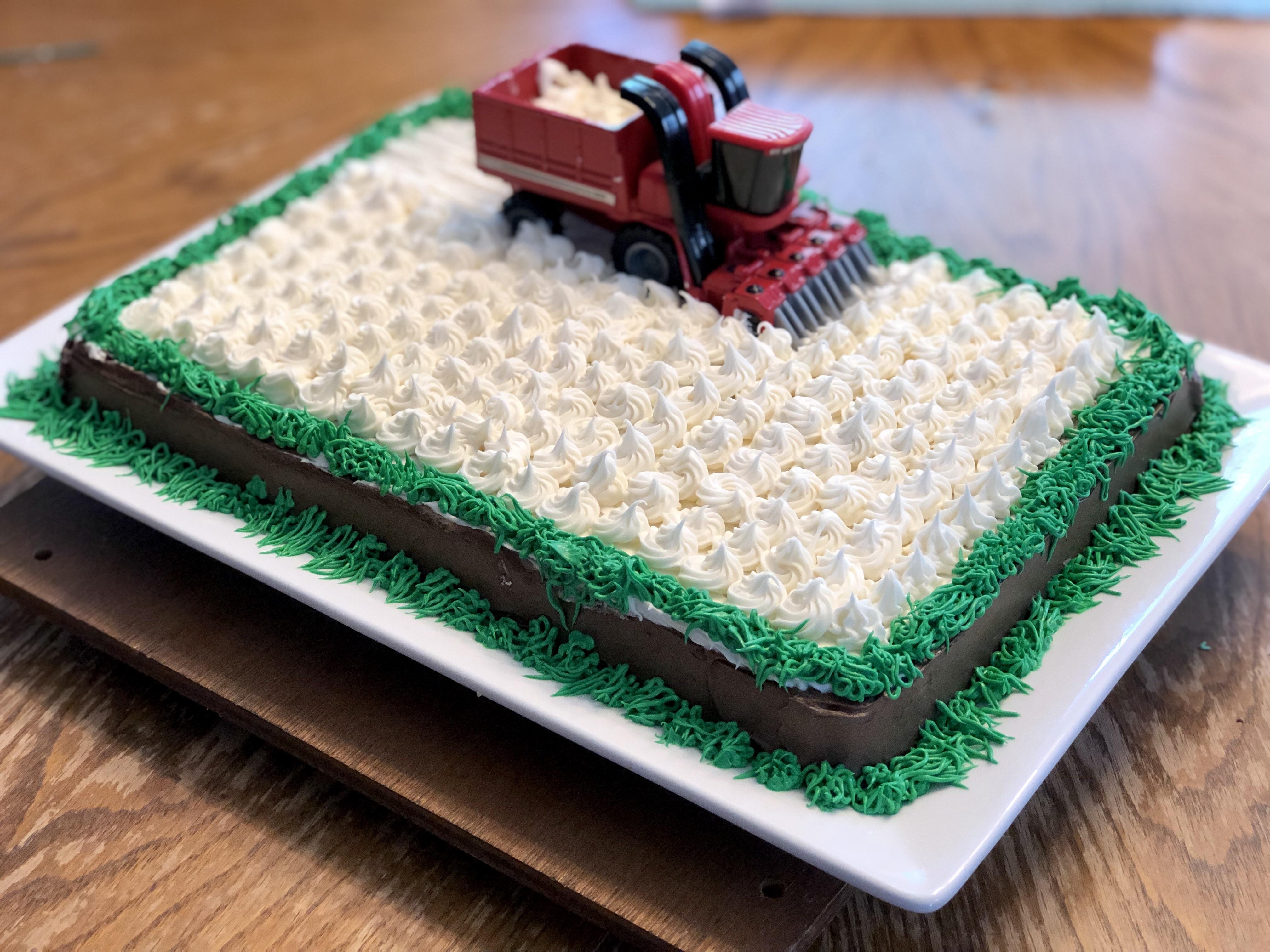 Cotton picker cake I made for my lil farmer’s 8th birthday. farming