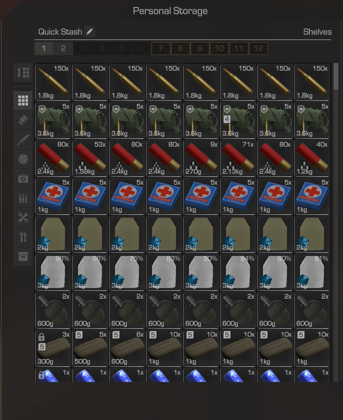 This is what your first page of Personal Storage should look like r