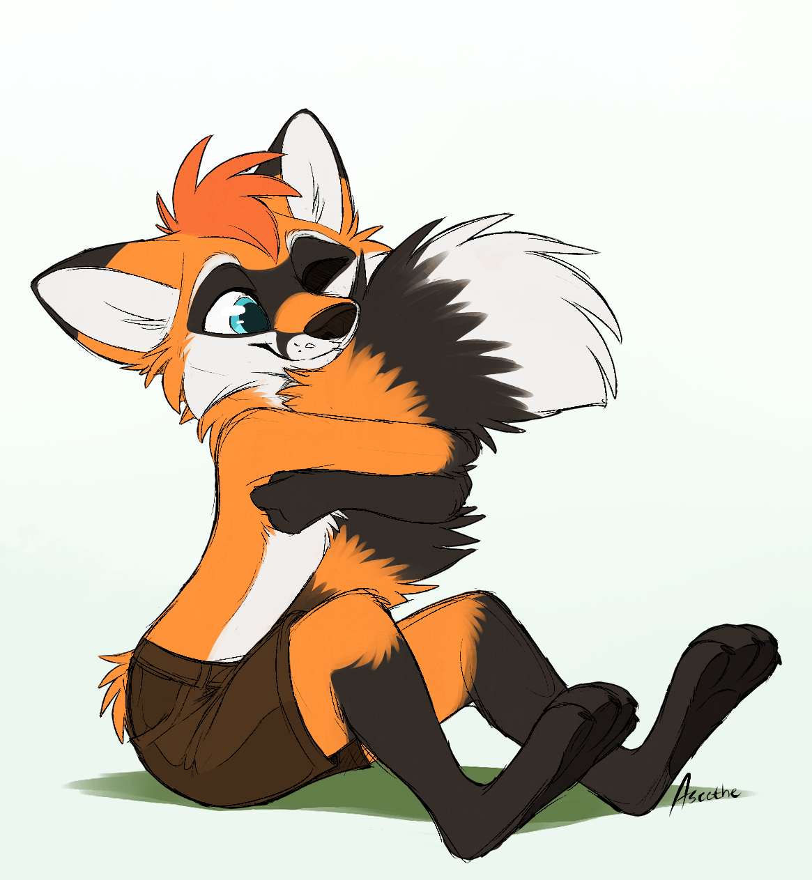 Gotta love fluffy tails! By Aseethe r/furry