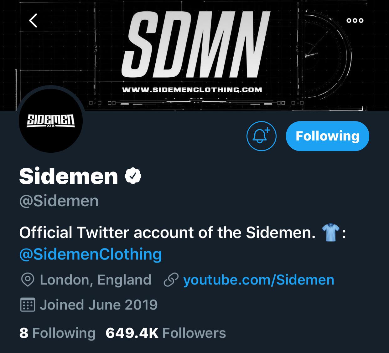 Boys and Girls. How has The Sidemen Twitter Not At A Million Yet?! 