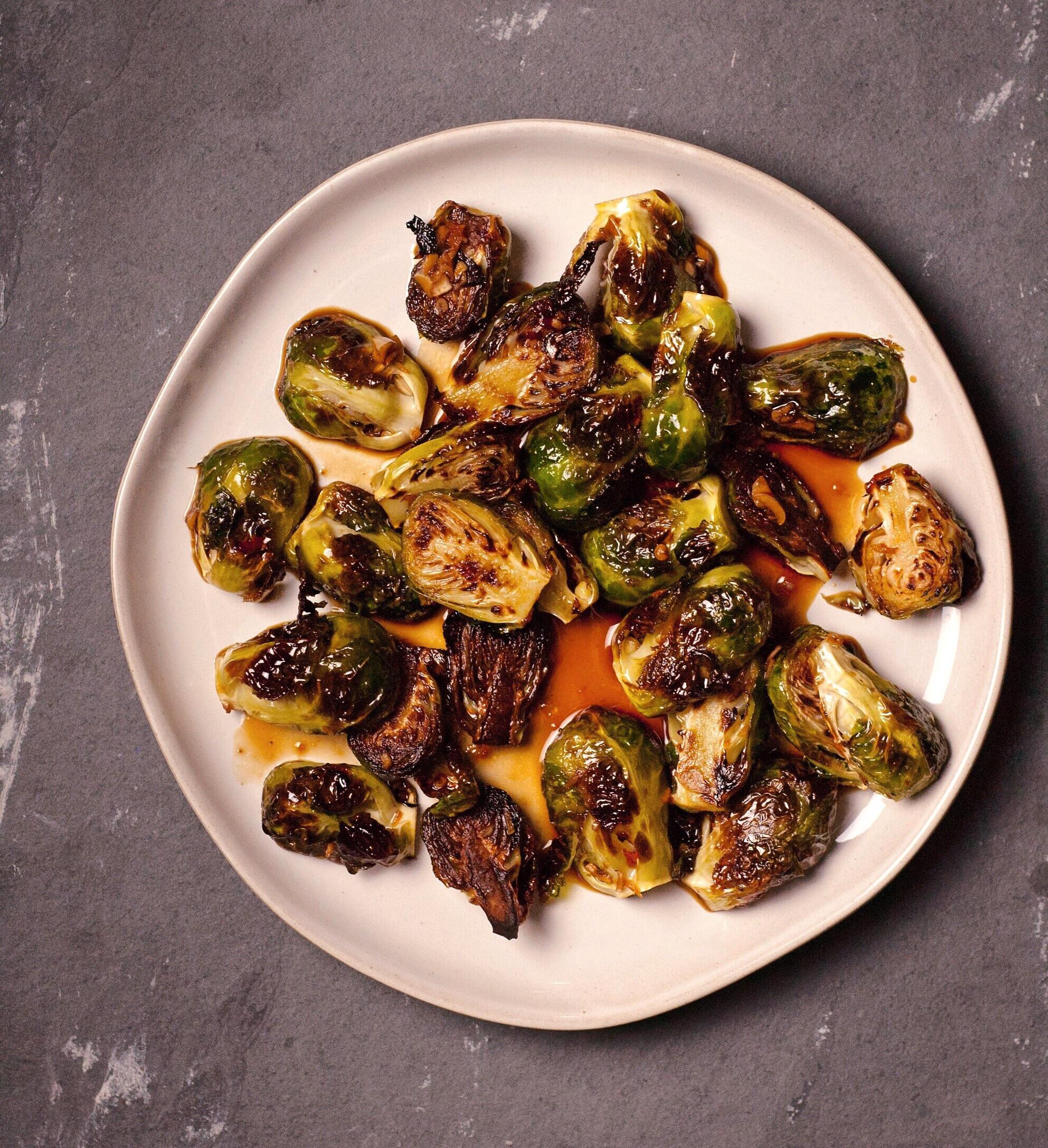 [Homemade] Crispy Asian Brussels Sprouts r/food