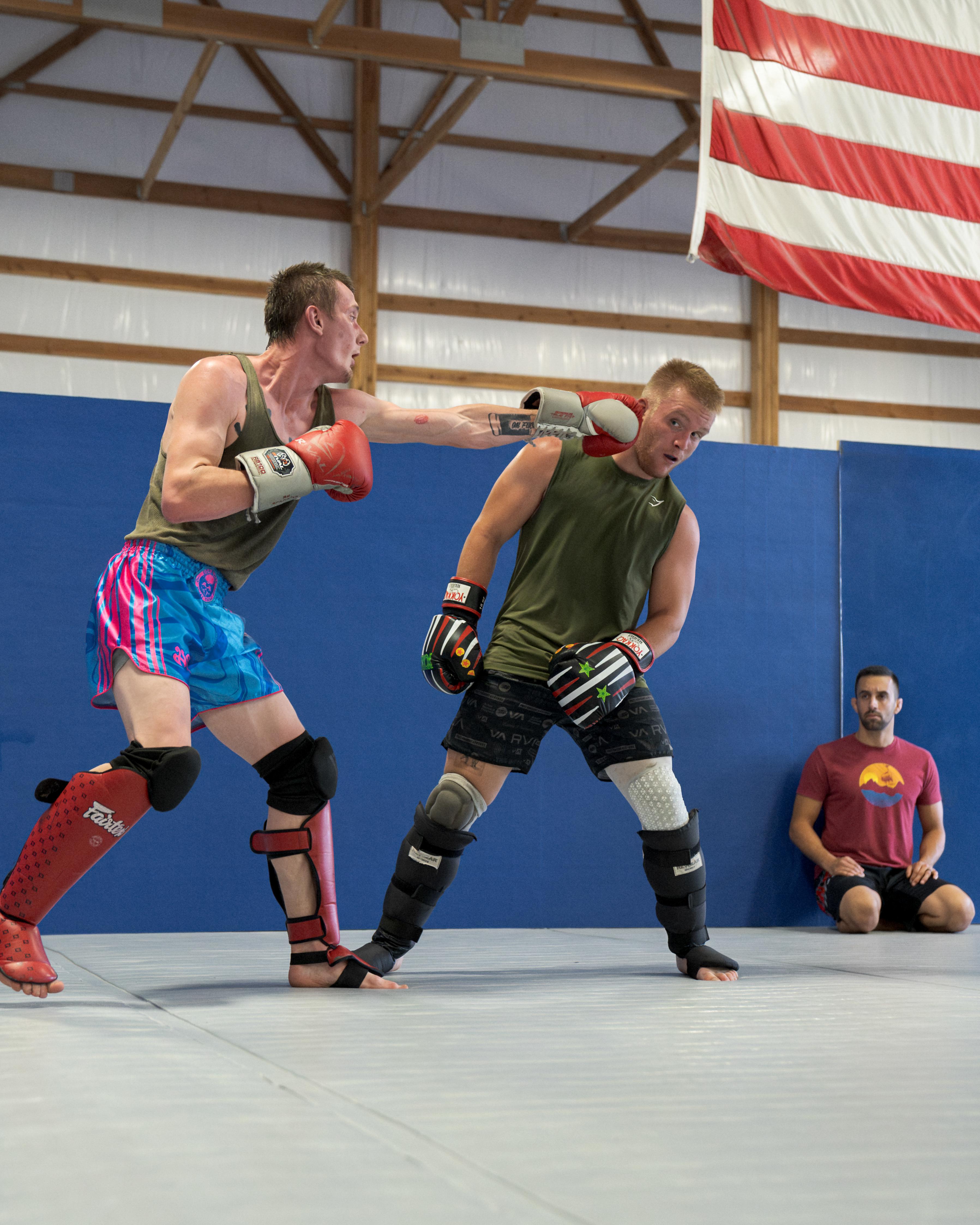 MMA Sparring at Trevor Prangley's AKA in Hayden, Idaho. r/photocritique