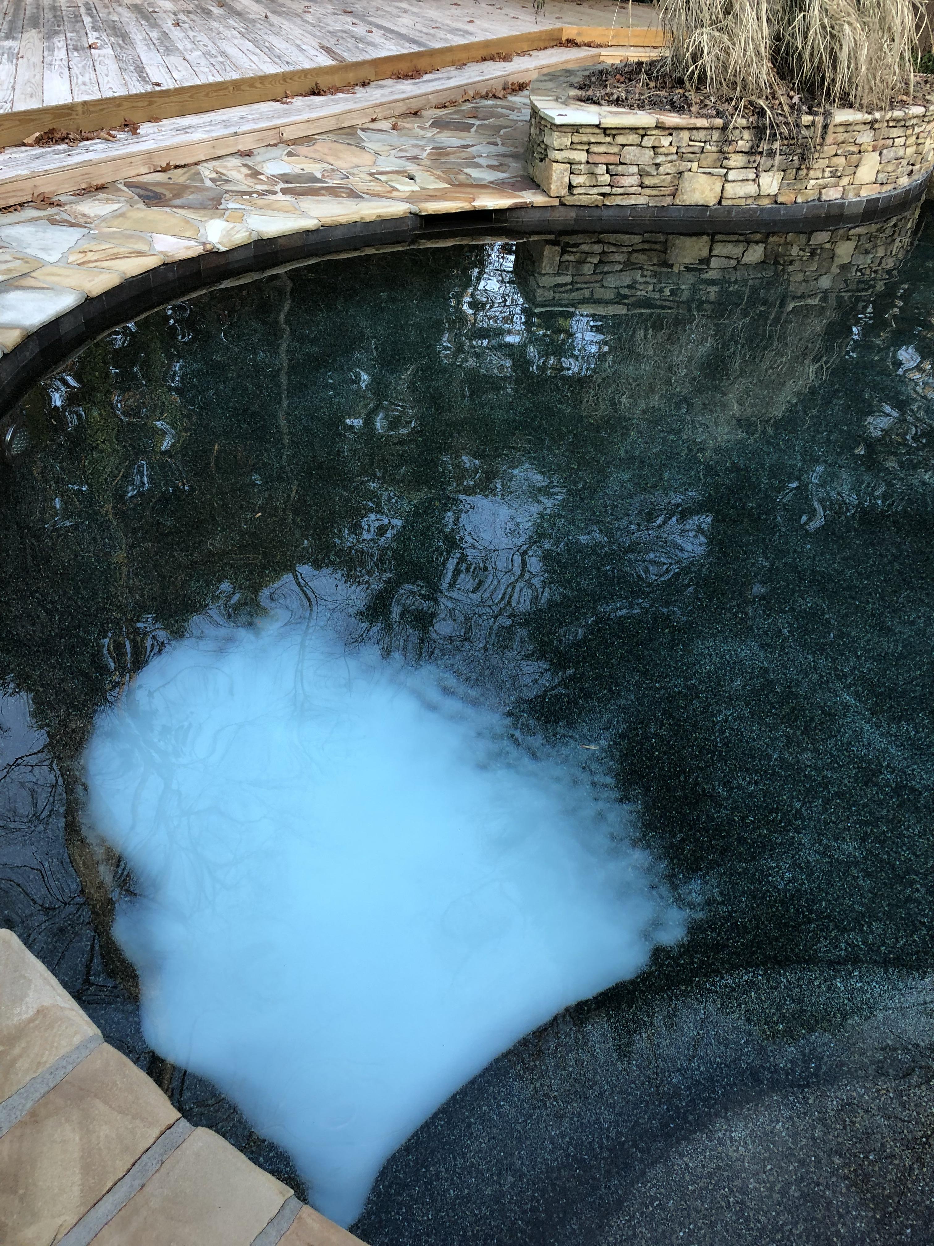 I added chlorine and salt to my pool so that it didn’t freeze over and