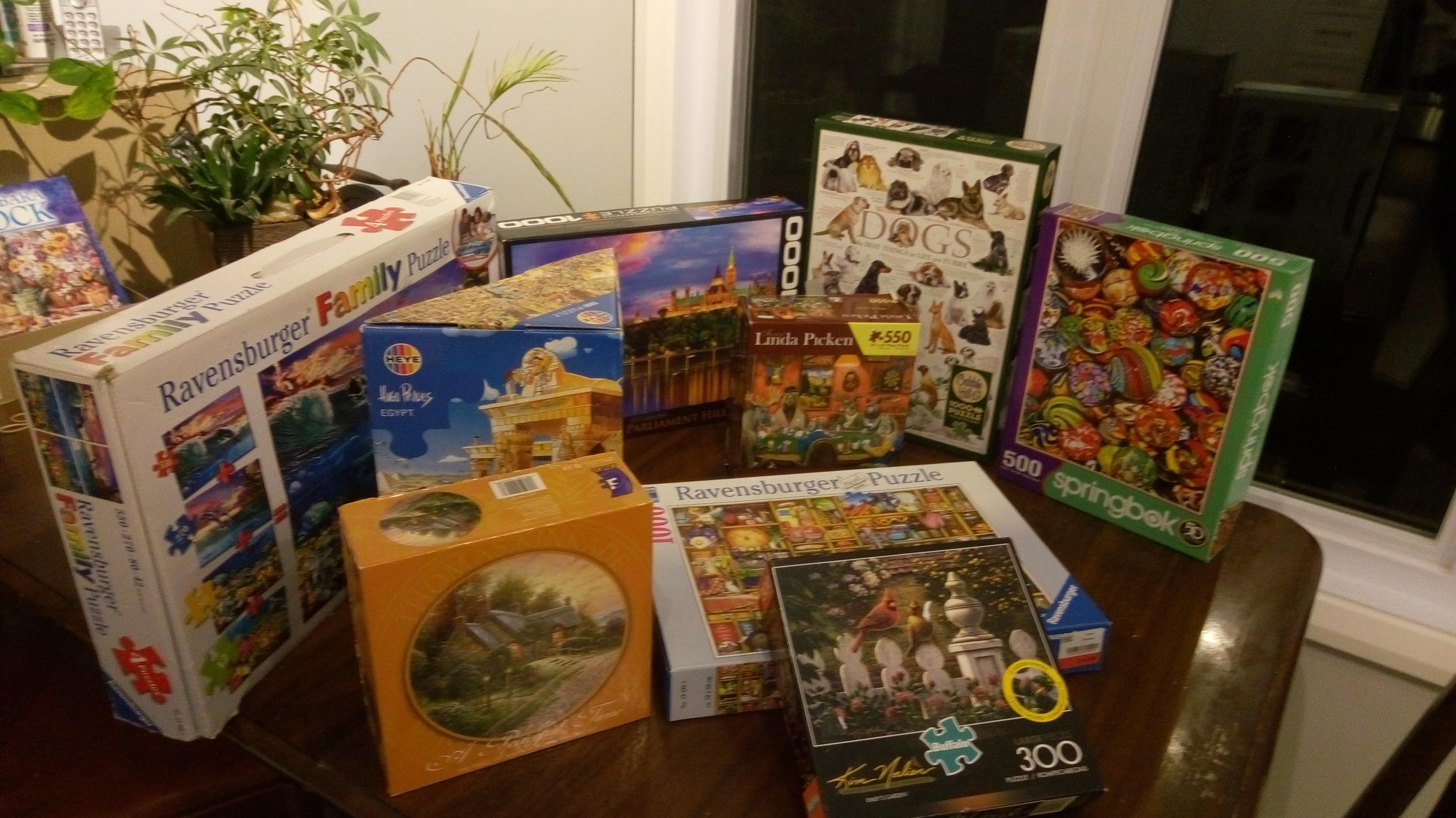 Recent thrift store finds in Ottawa r/Jigsawpuzzles
