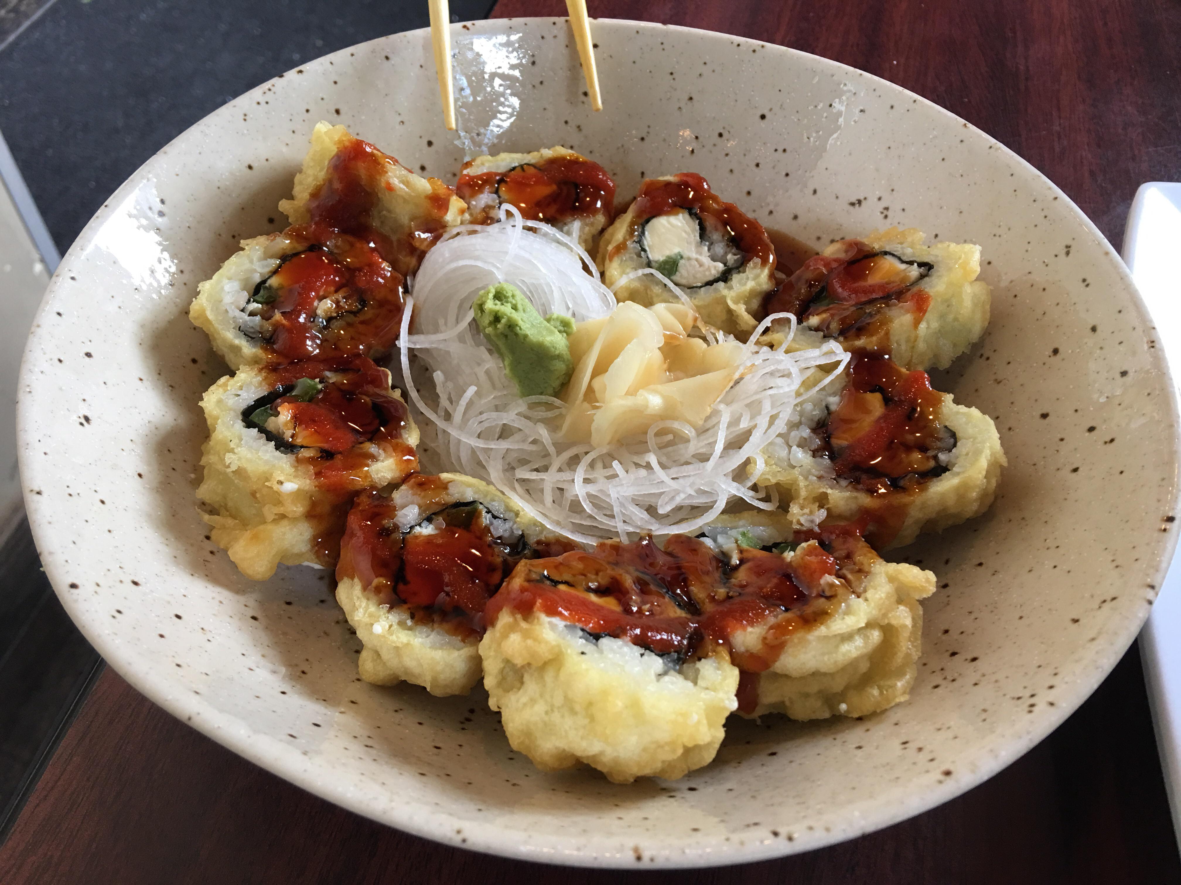 Texas roll at Kai in Chicago, IL sushi