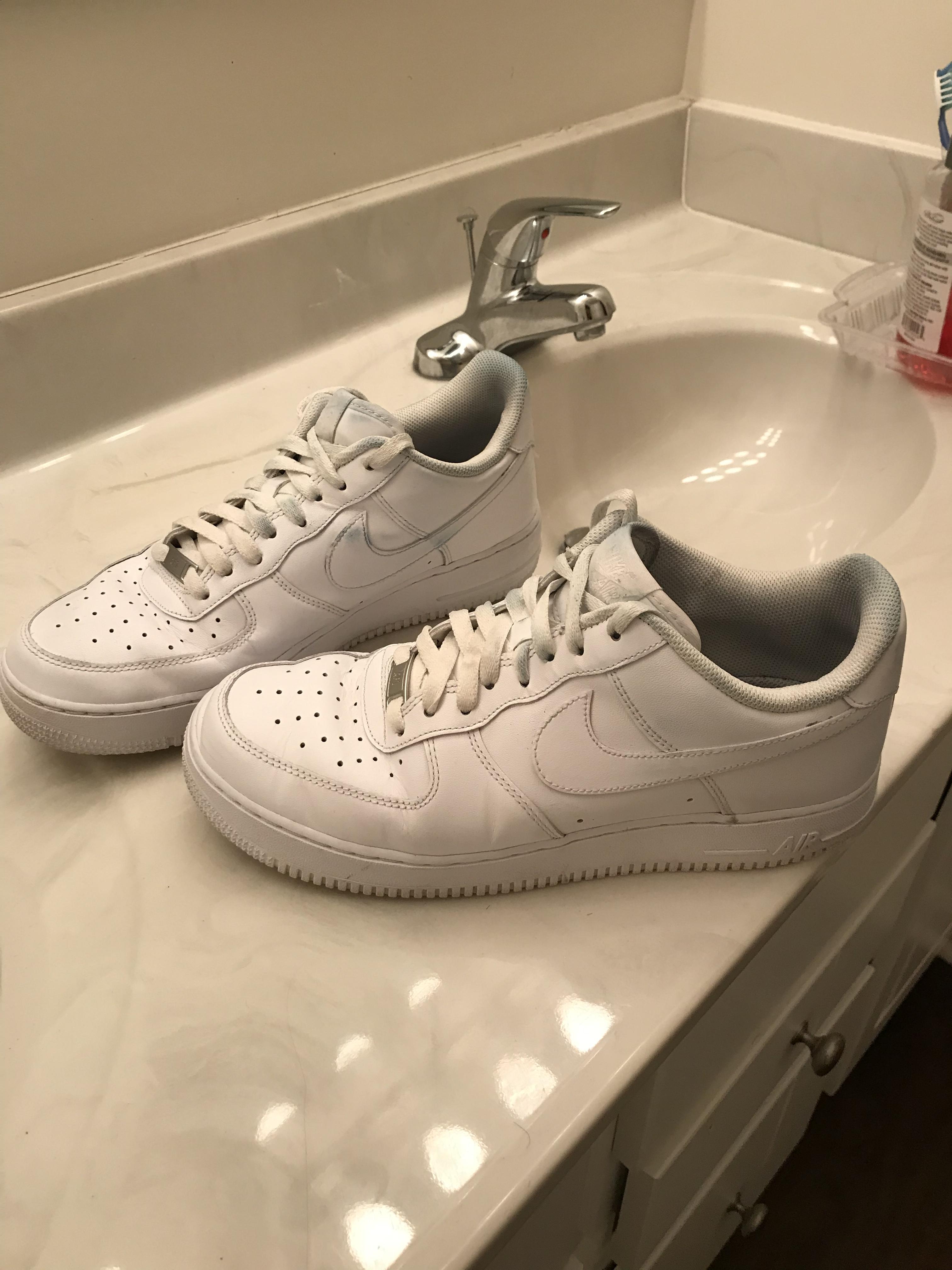 I’ve wore these white Air Force 1s every day for the past 3 months. I think they’re holding up
