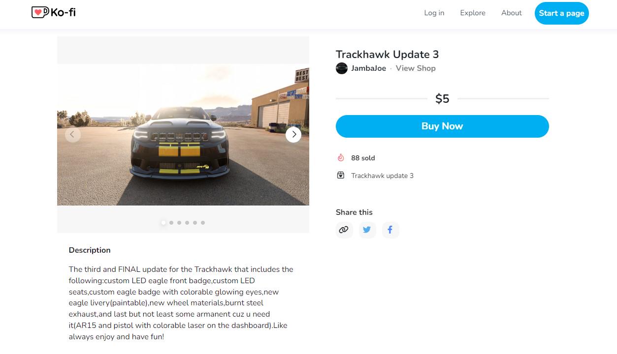 Anyone have this Trackhawk and is it worth buying? r/beamng_leaked_mods