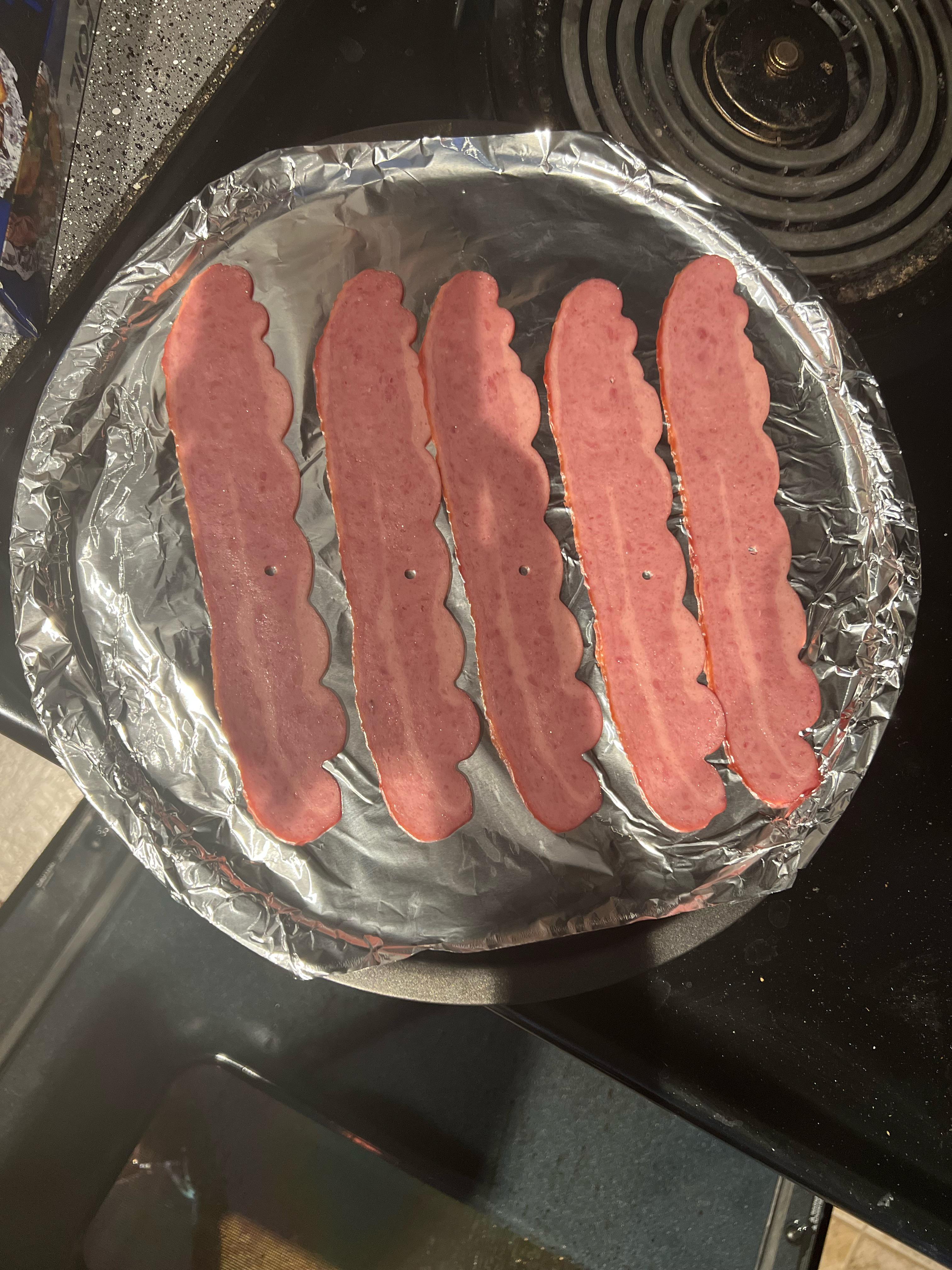 Why does my turkey bacon have these holes? Bacon