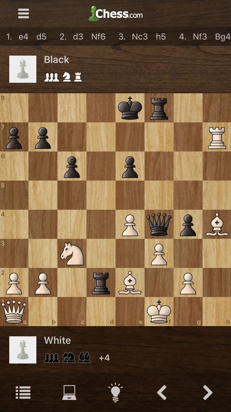 Was playing a friend today on chess, 2 moves and he lost