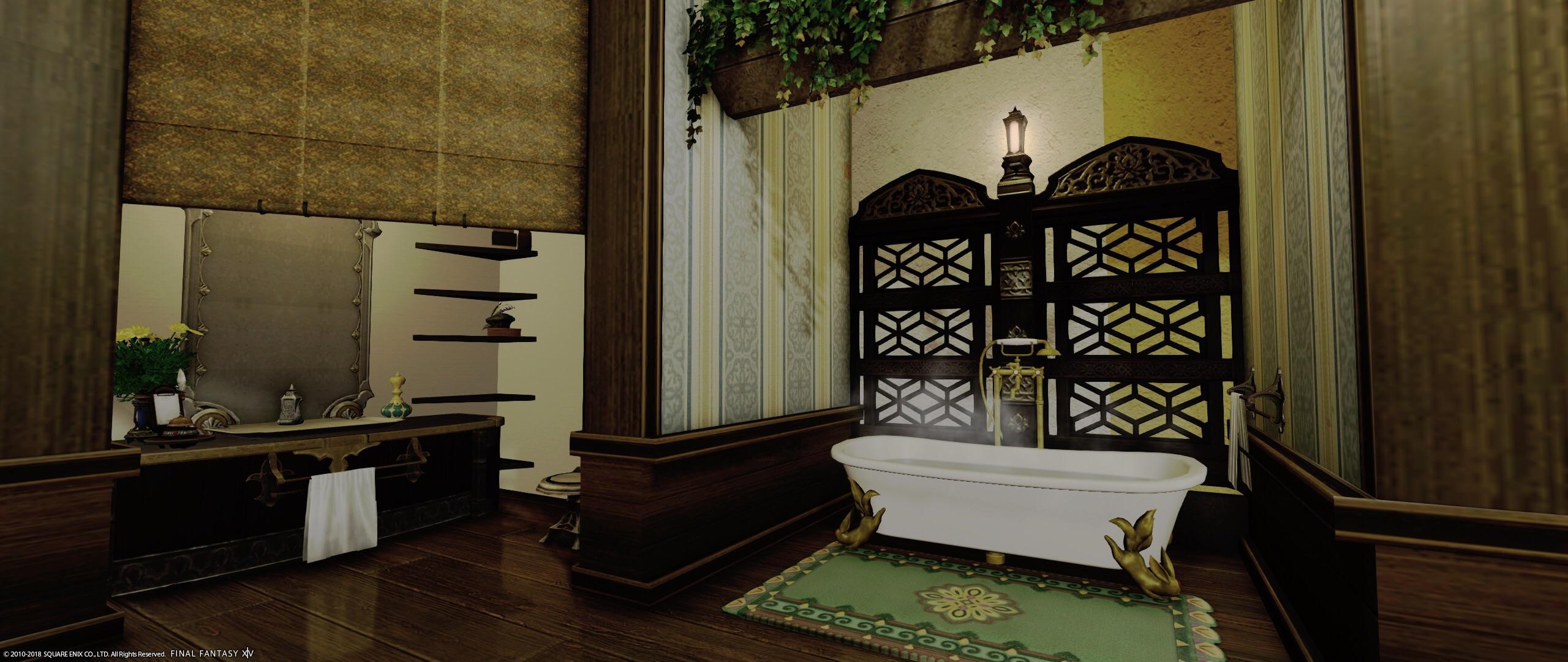 Bathroom for my friend’s cottage. ffxivhomeandgarden