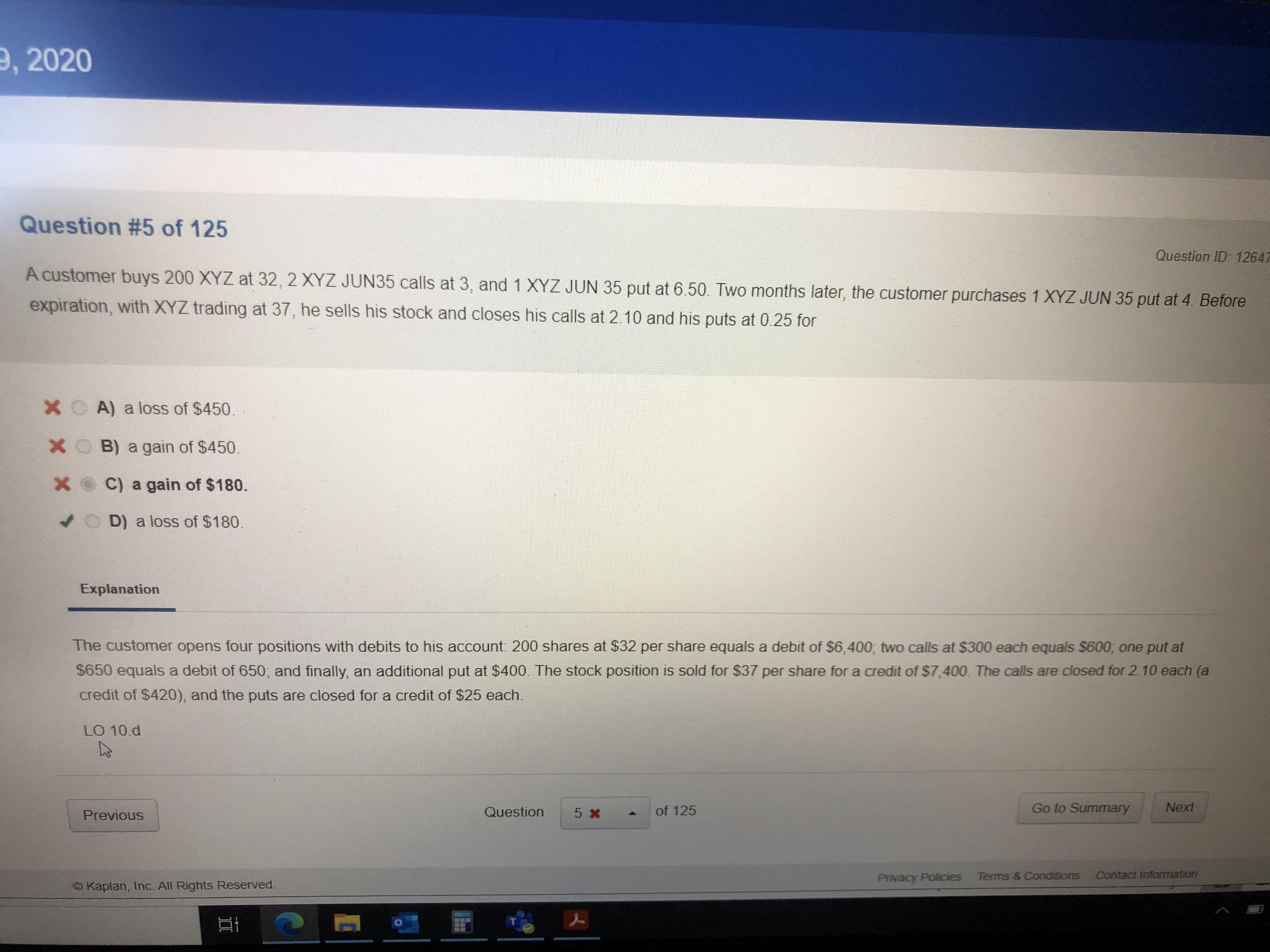 Series 7 example question: are any of the questions on the actual exam