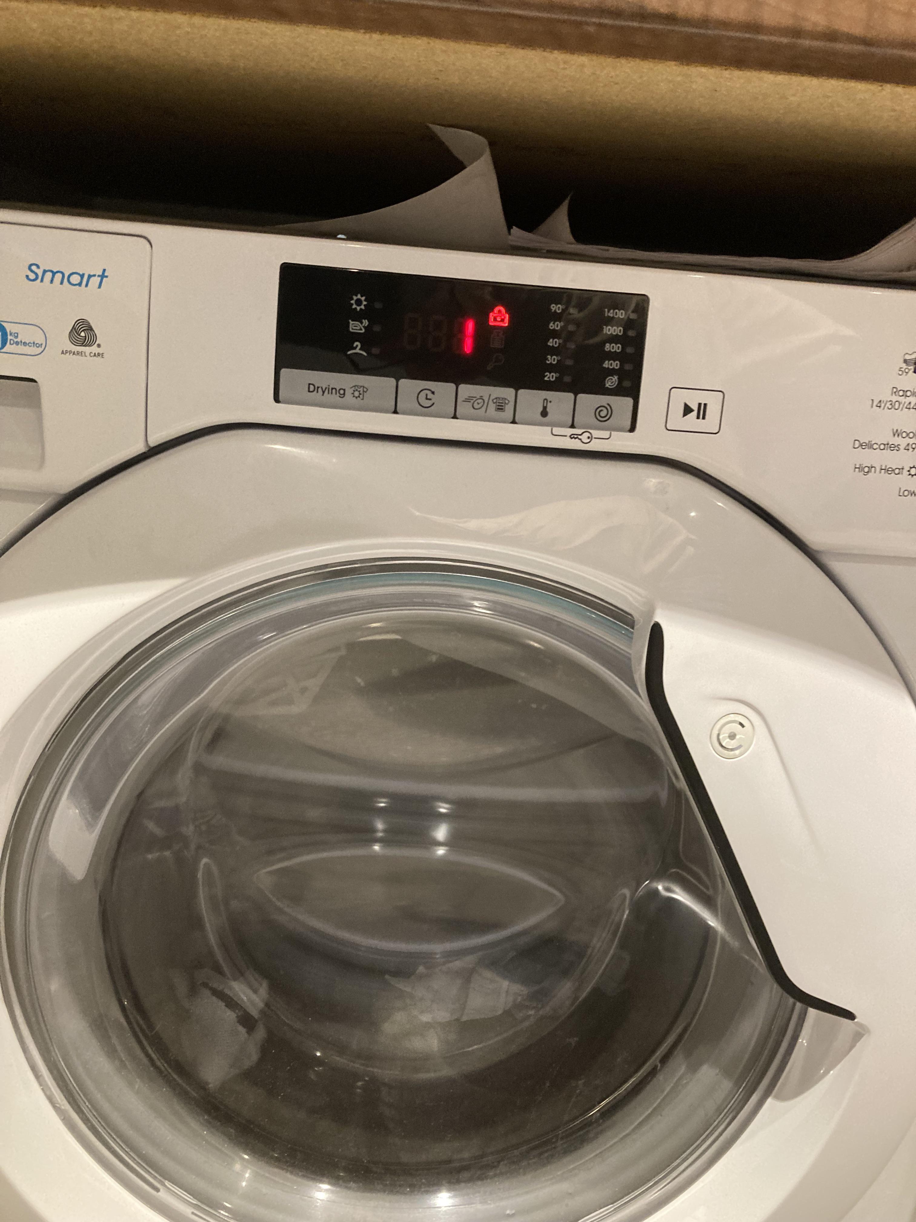 My washing machine that took 7 minutes to complete the last minute of