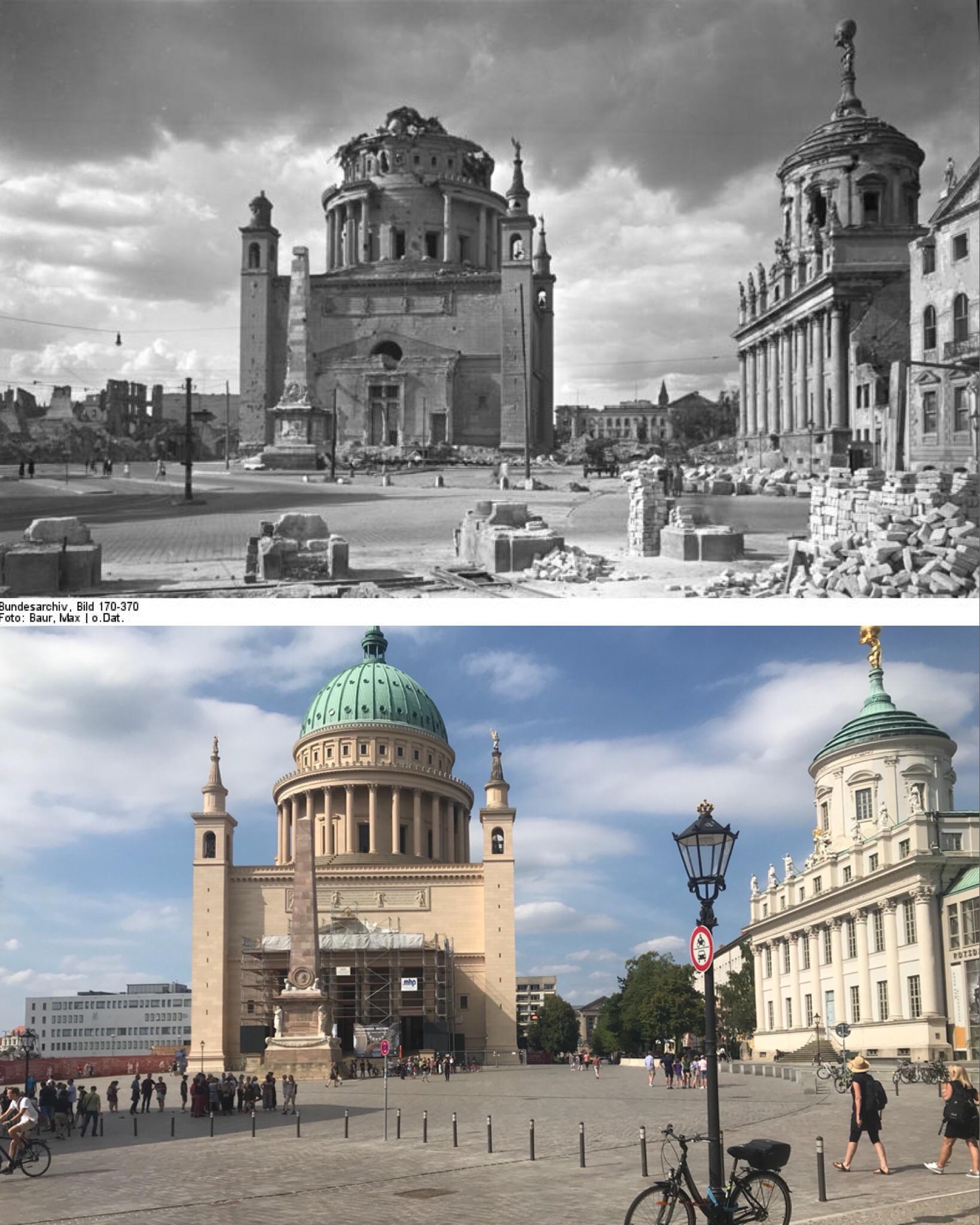 Potsdam 1945 and today r/europe