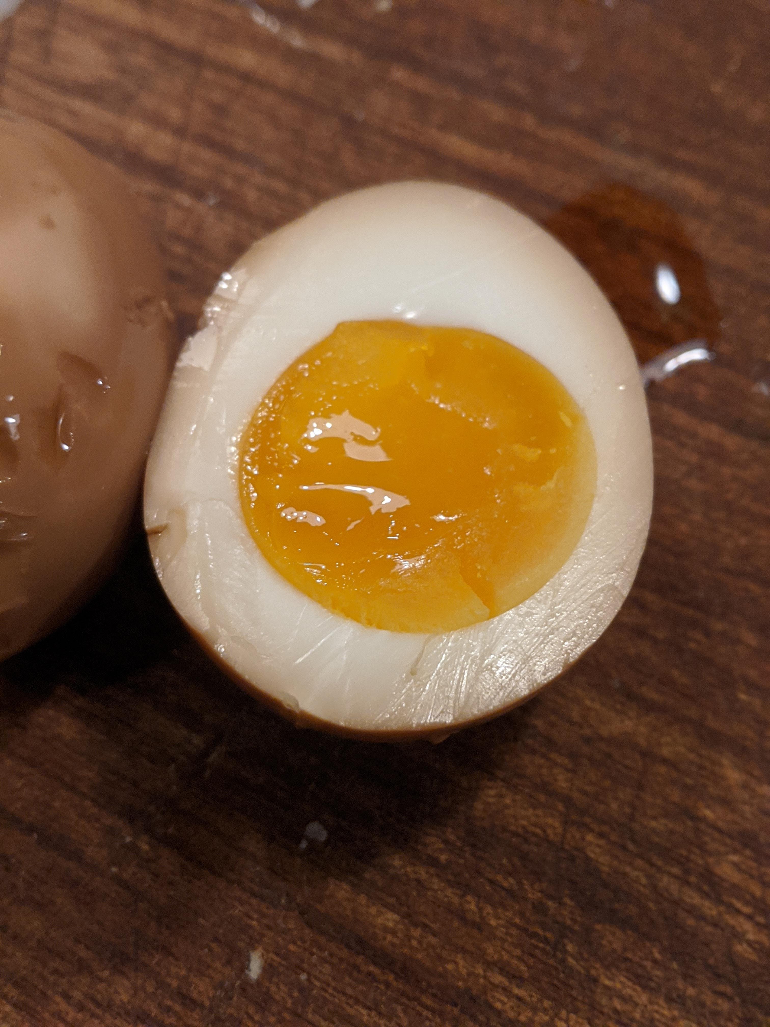 Marinated ramen egg... Delicious r/ramen