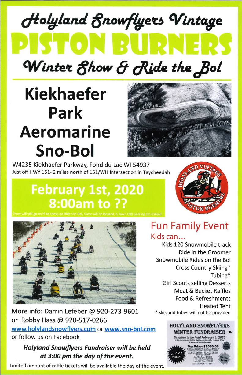 Vintage Snowmobile show Fond du Lac, WI Saturday Feb 1st 2020 r