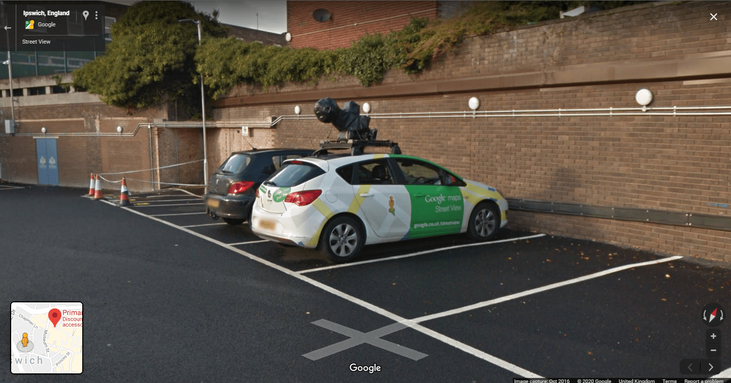 when one google car meets another r/memes
