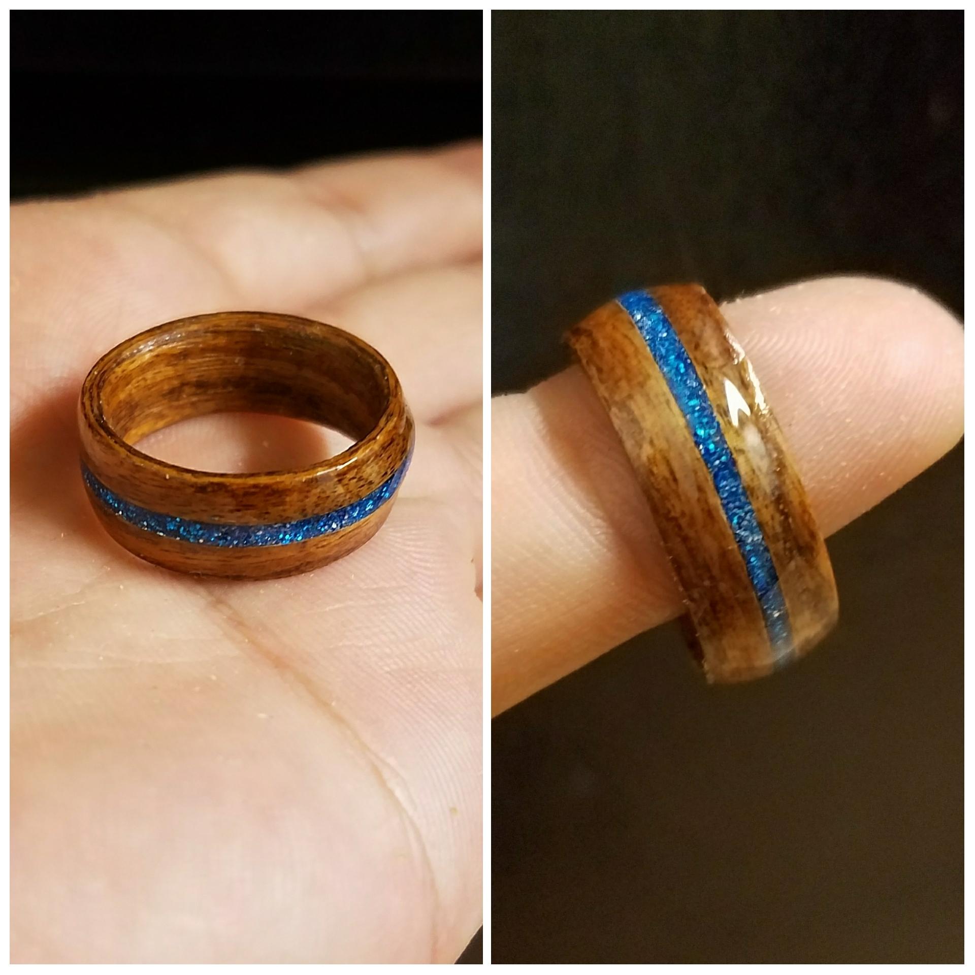 Inlayed wood rings. r/pics