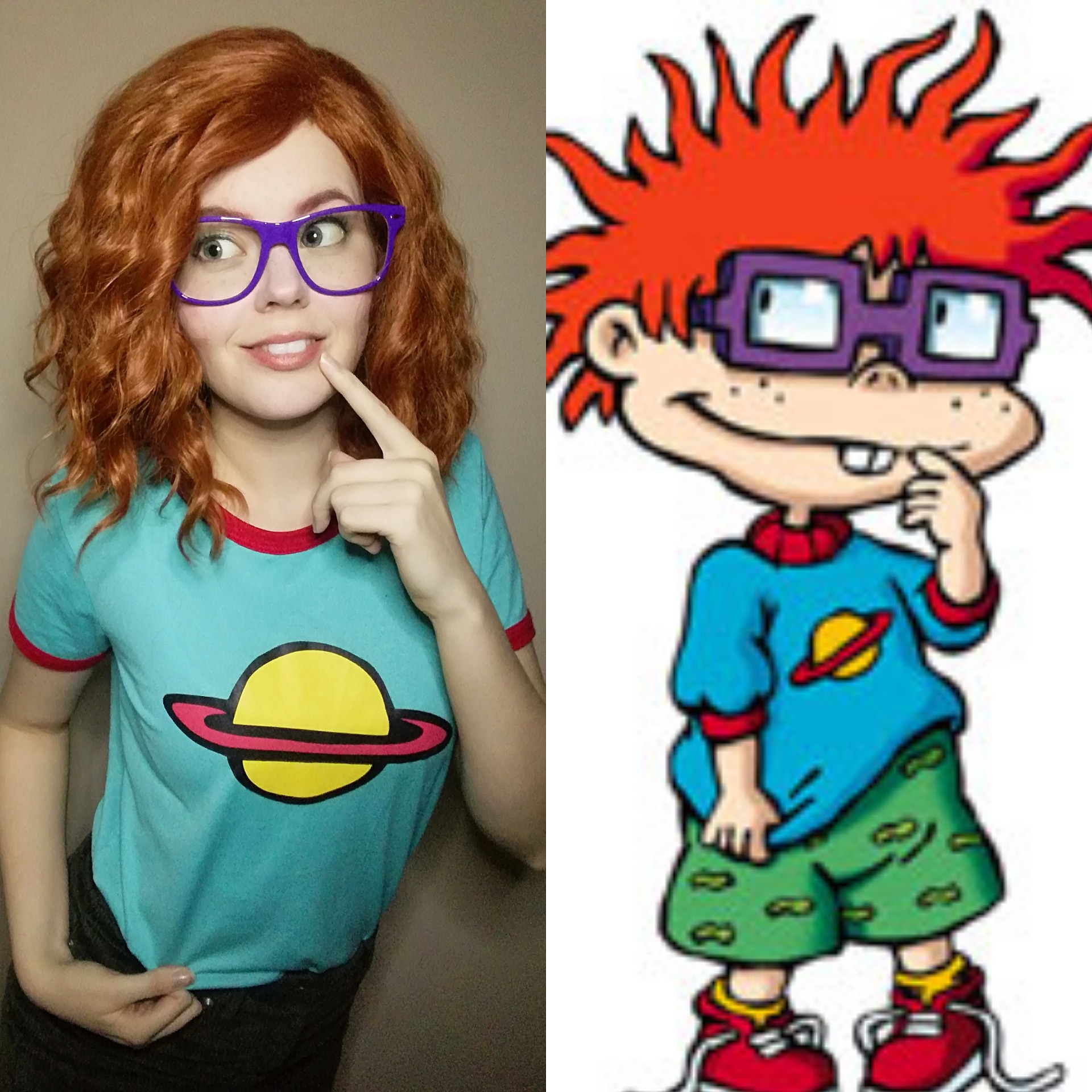 [Self] Chuckie Finster! Nostalgia cosplay just for fun. r/cosplay