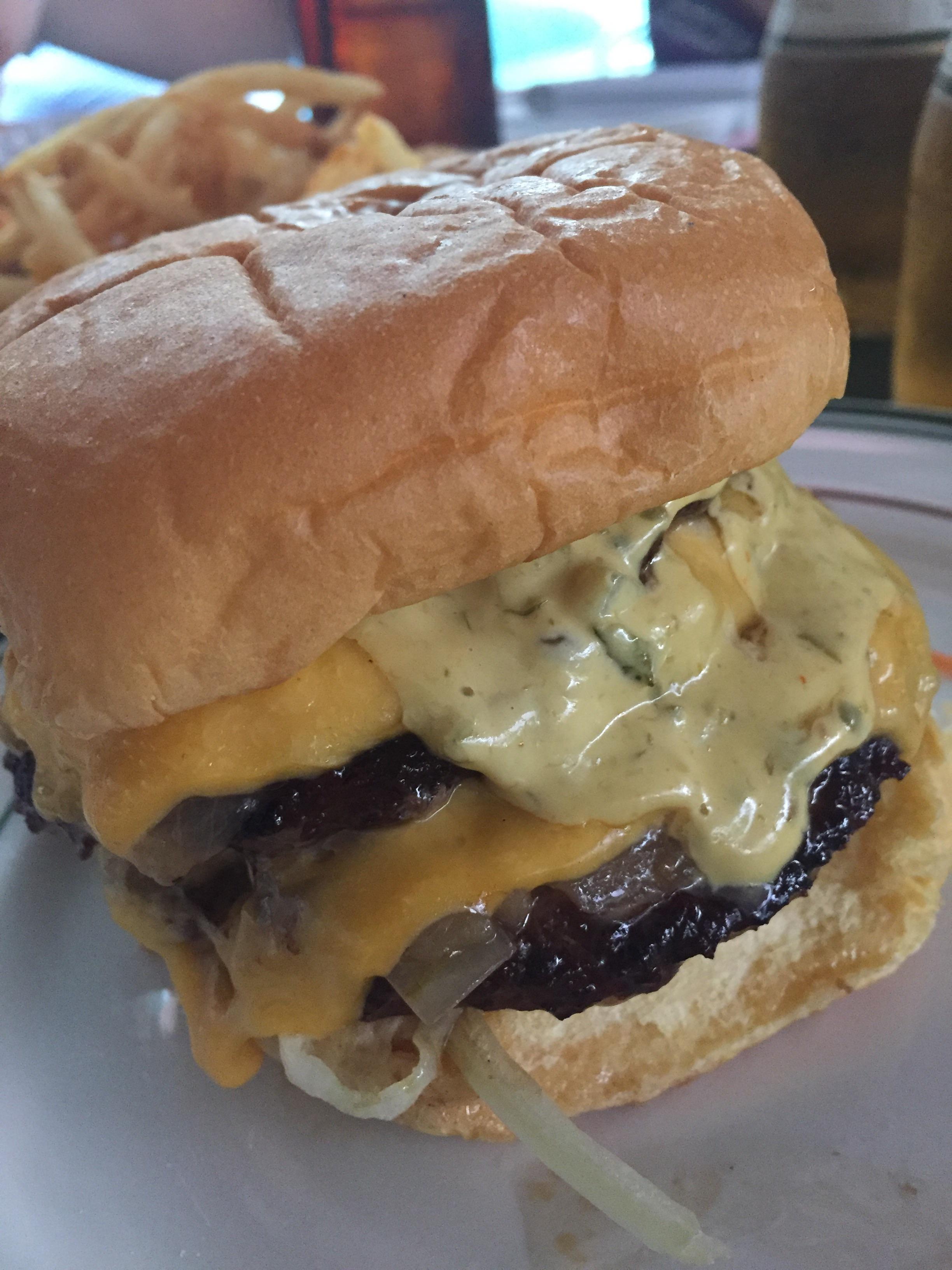 Double patty smash burger from happiest hour nyc 👍 r/burgers