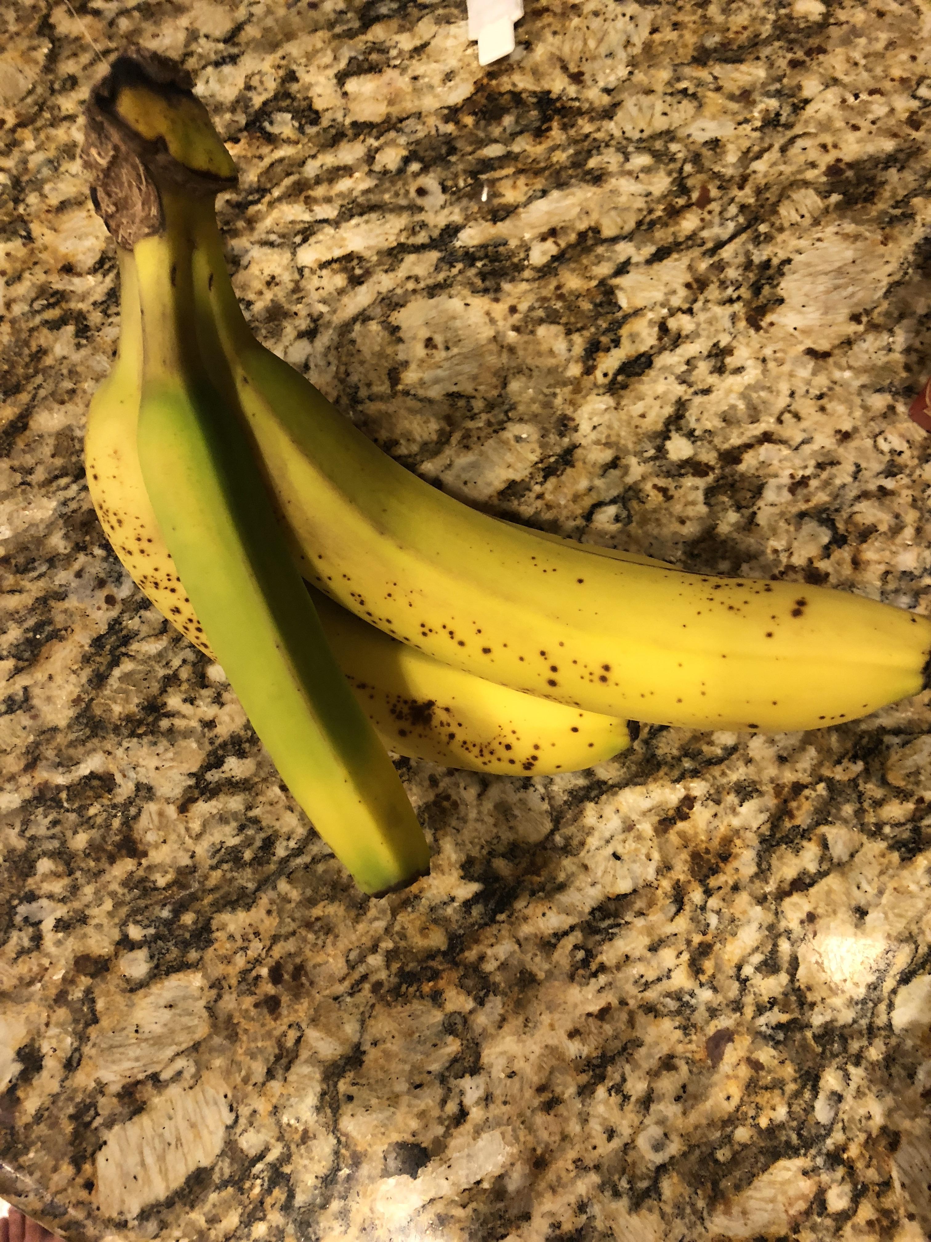 This square banana in my bunch. Banana included for reference. r