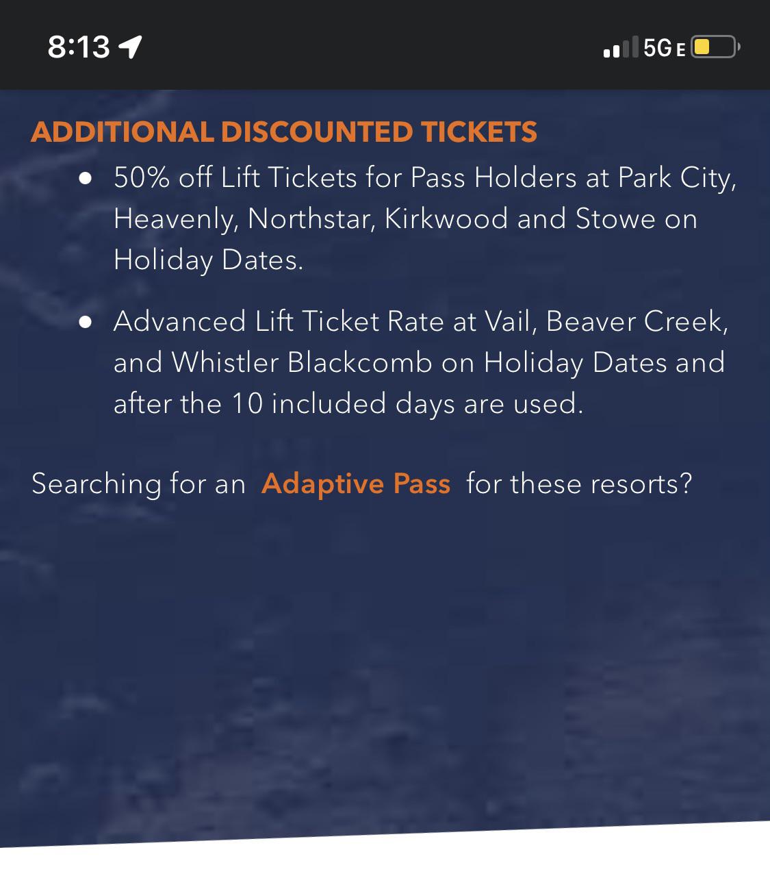 Epic Local Tahoe Pass 50 Discounted Lift Tickets r/tahoe
