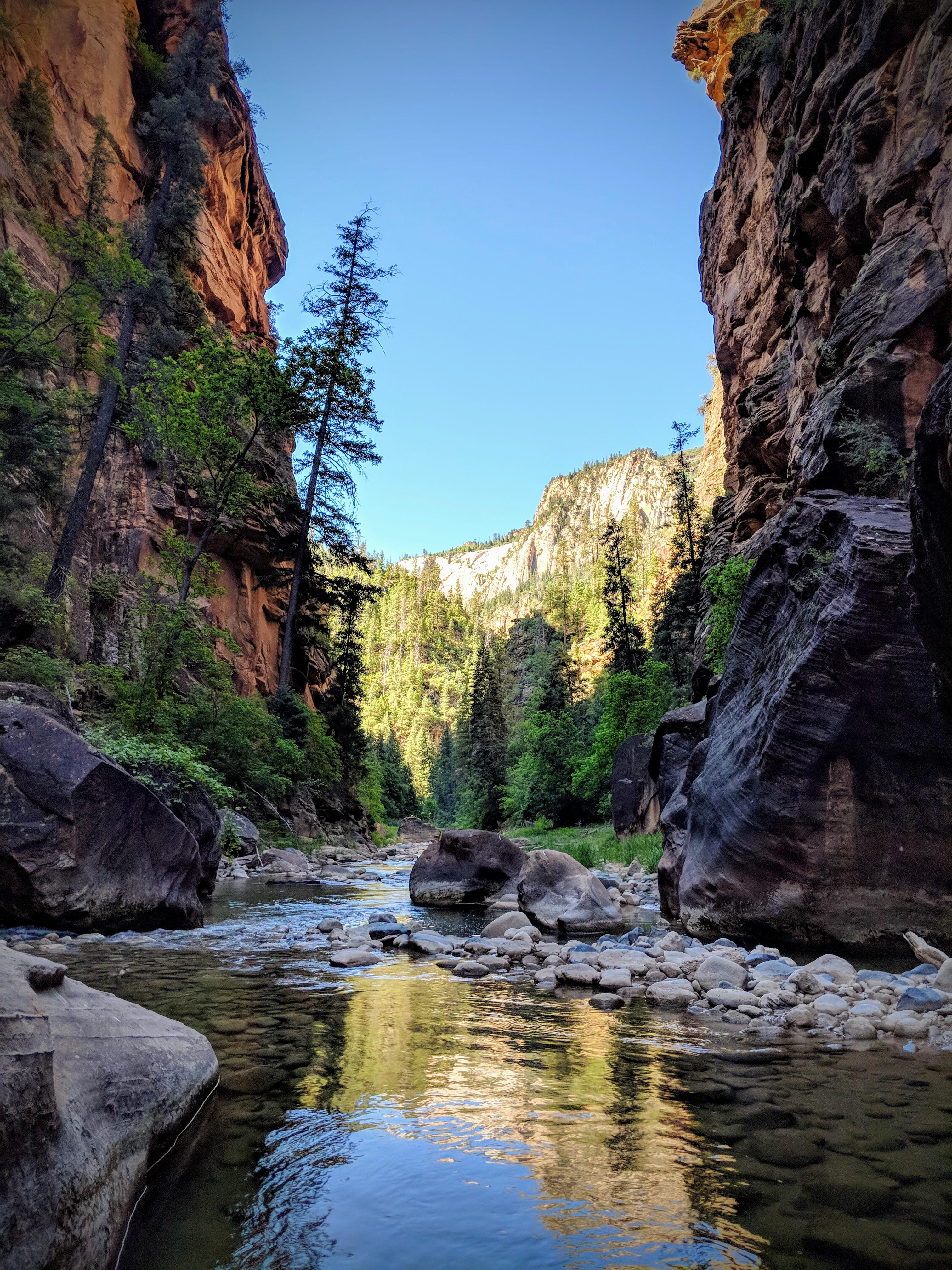 The Zion Narrows, UT [3024 X 4032] One of many pictures from my 16 mile