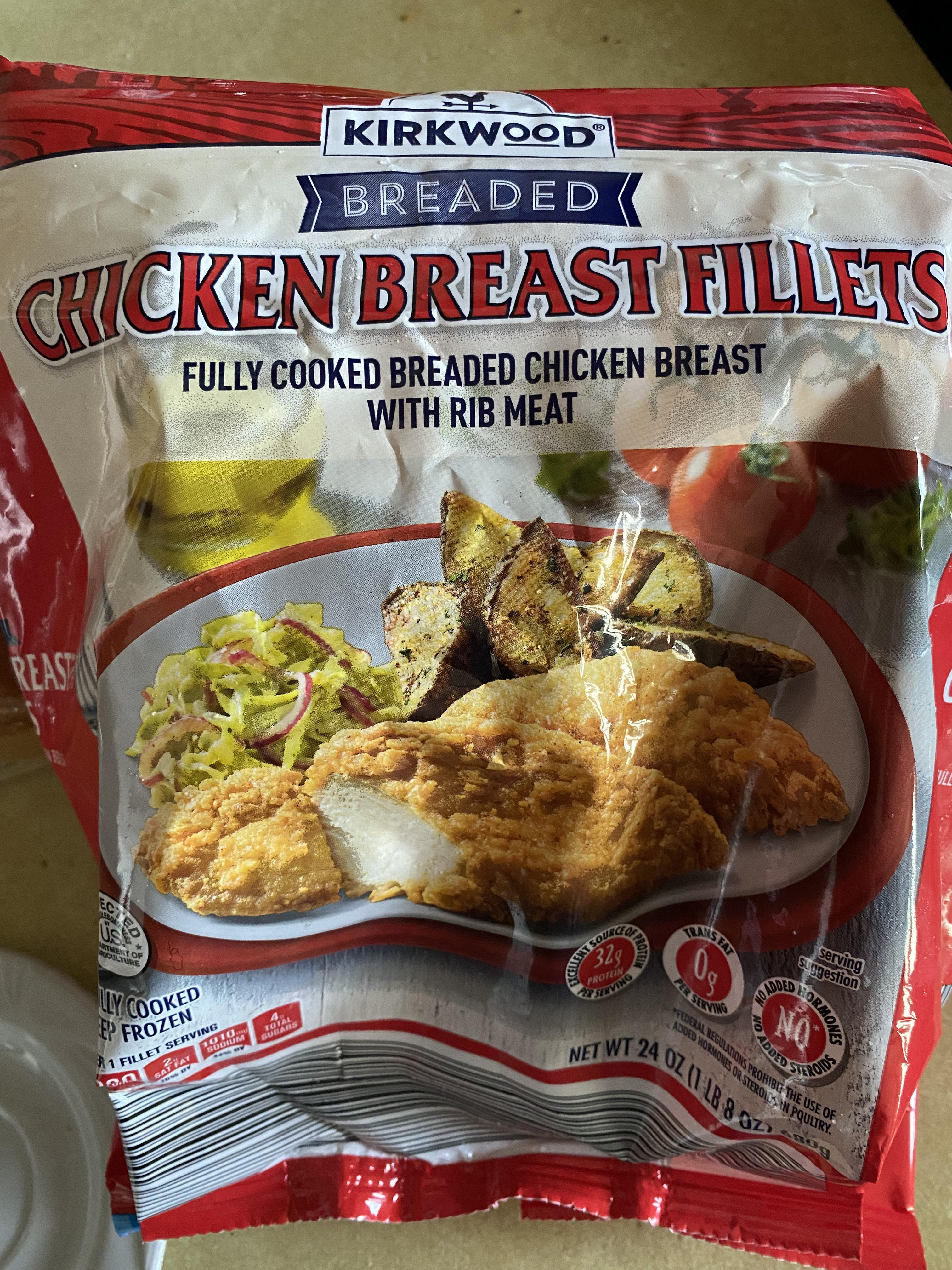 I’ve never seen these Kirkwood chicken filets but they were tastier