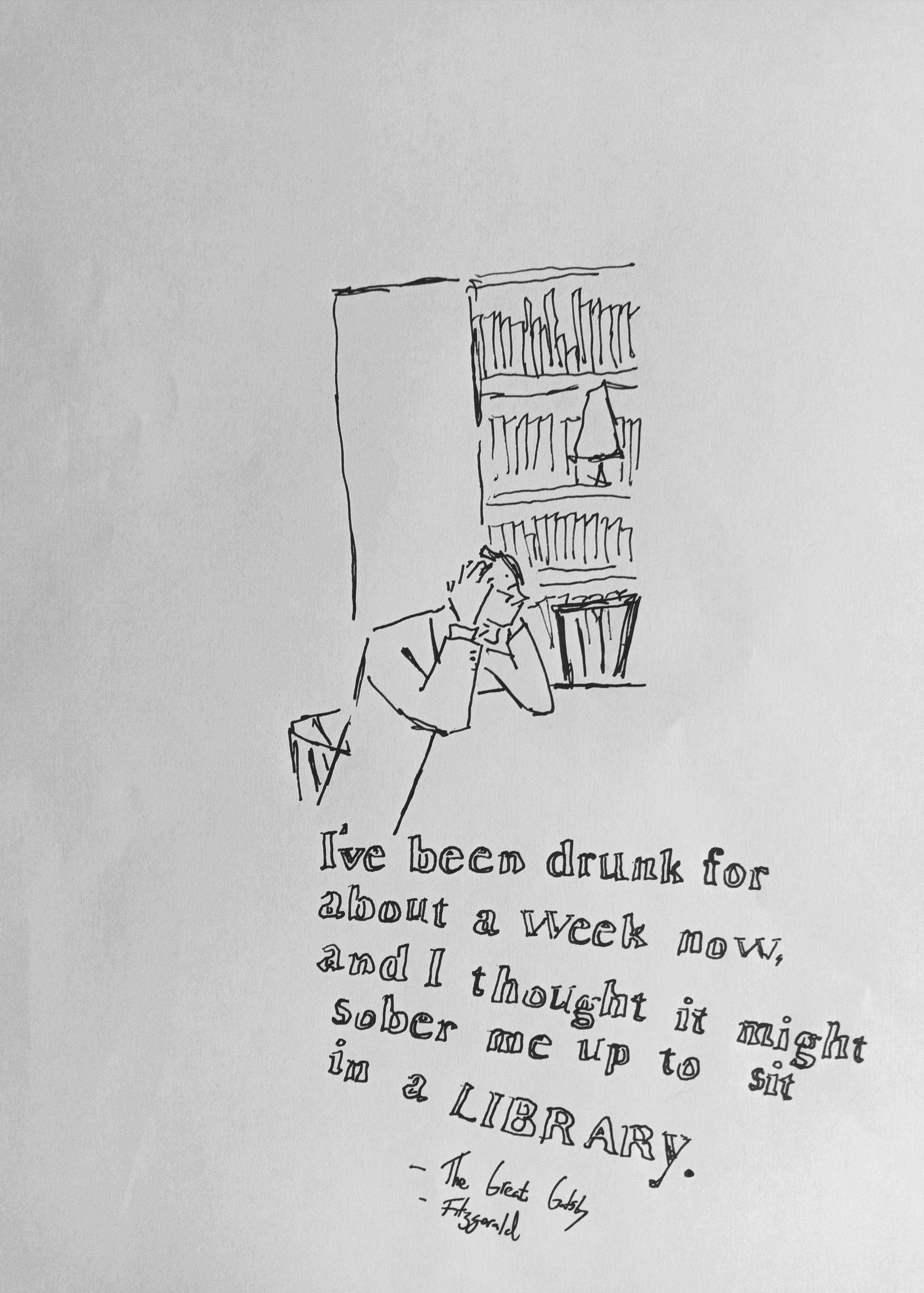 Doing some illustrations for The Great Gatsby and thought this owleyed