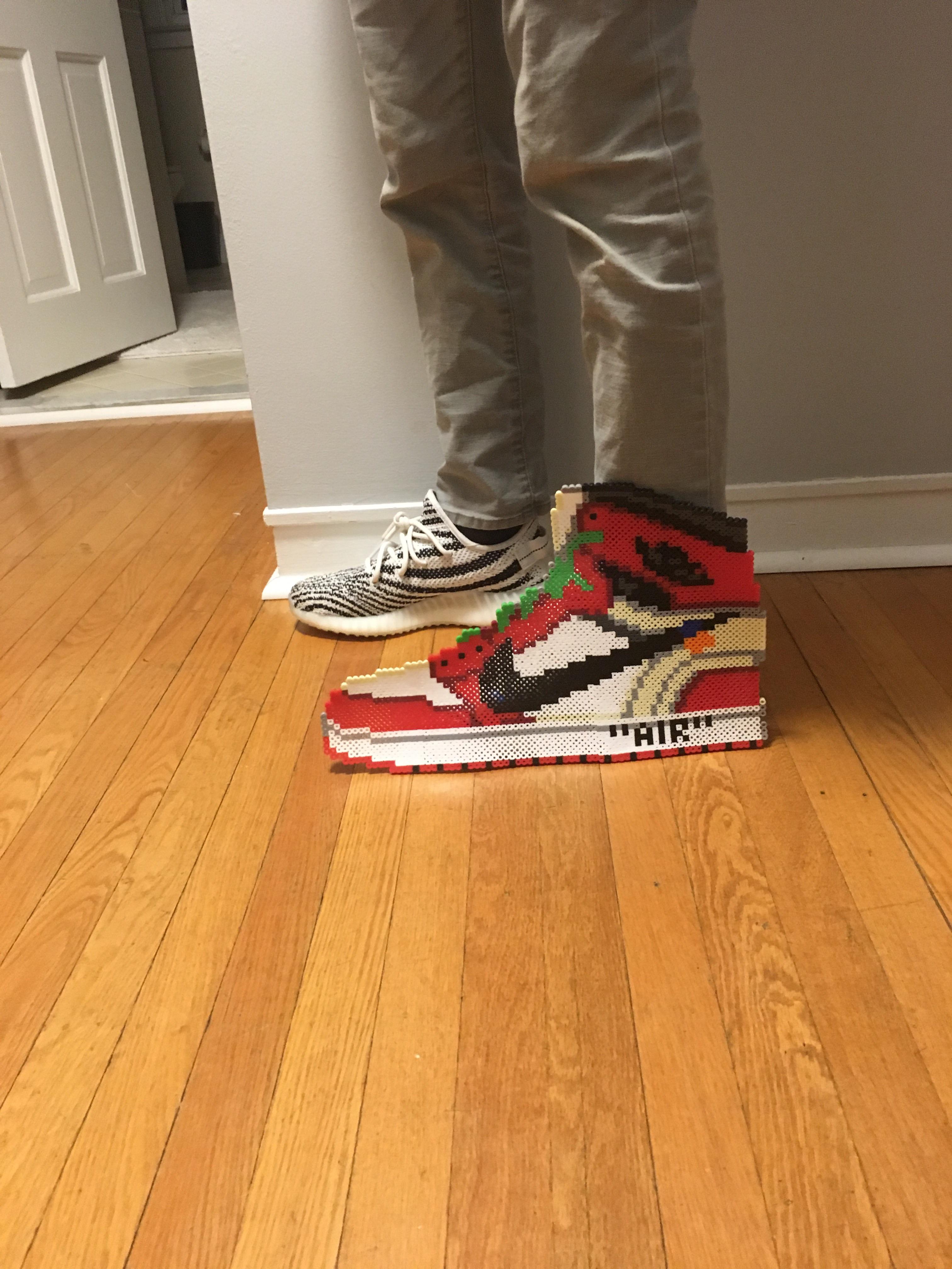 Flexing some OffWhite x Perler x Nike “Bead Jordan 1’s” r/Sneakers