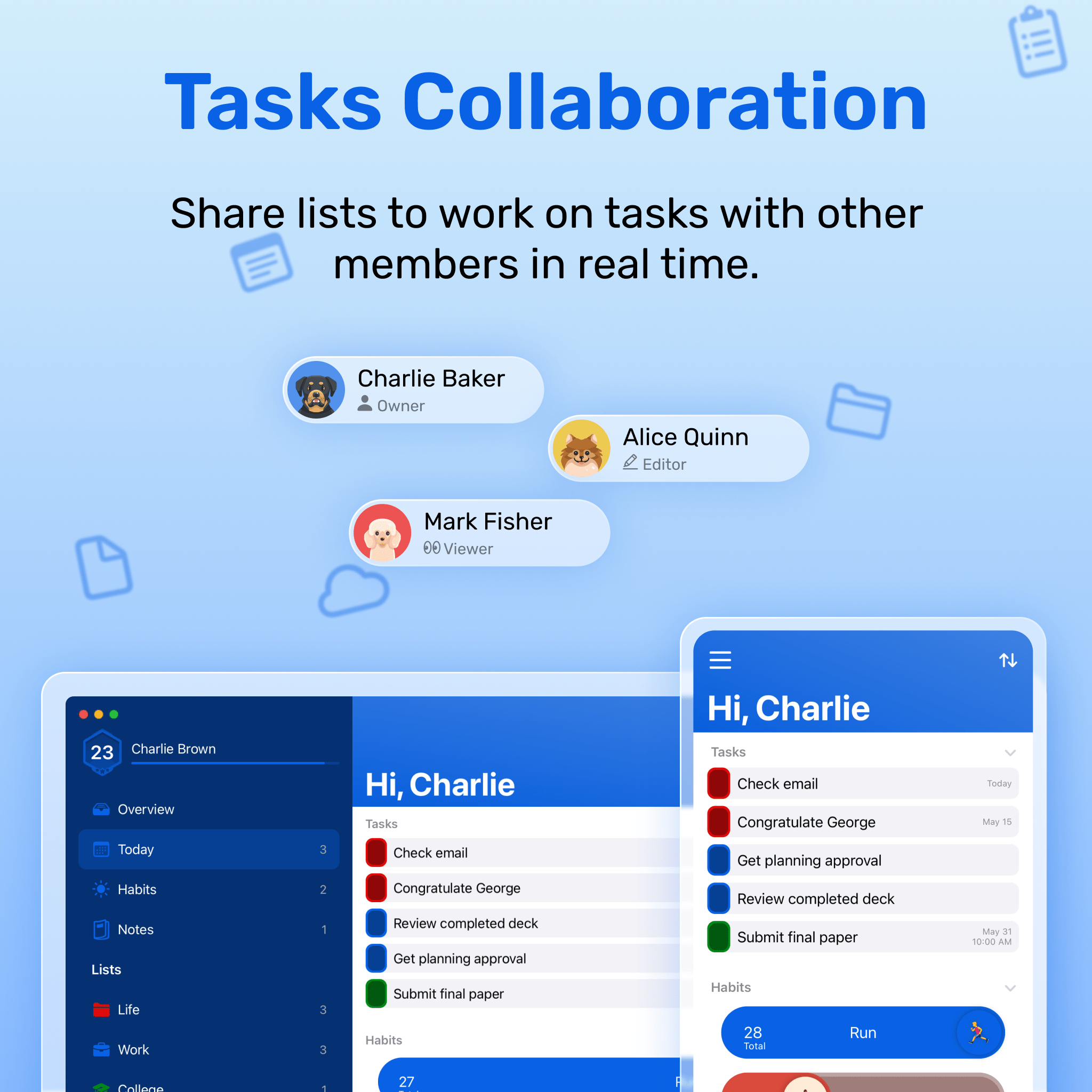 Tasks Collaboration is finally here! Share your lists with unlimited