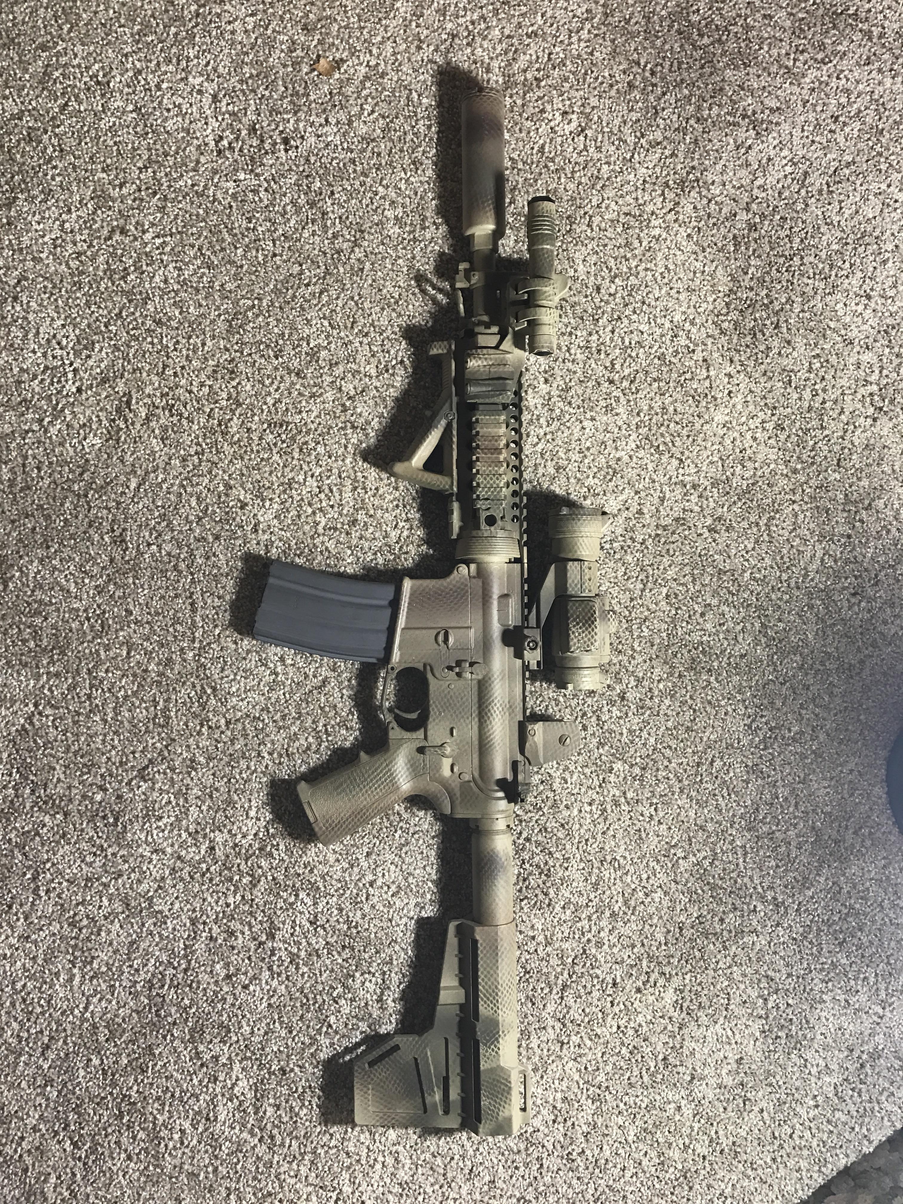 10.5" pistol paint job r/ar15