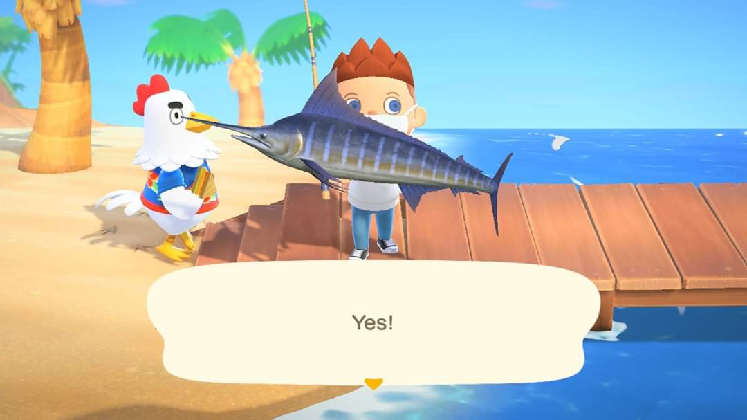 Animal crossing puns be like "Yes! A bullseye! Or... is it a rooster's