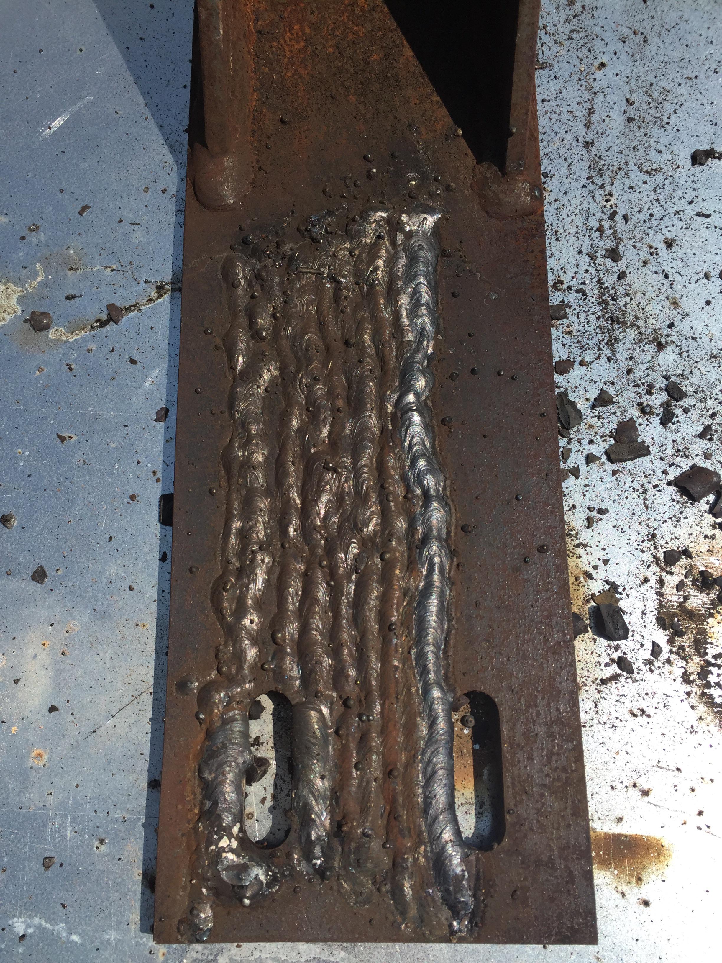 First ever bead pad, feedback appreciated r/Welding