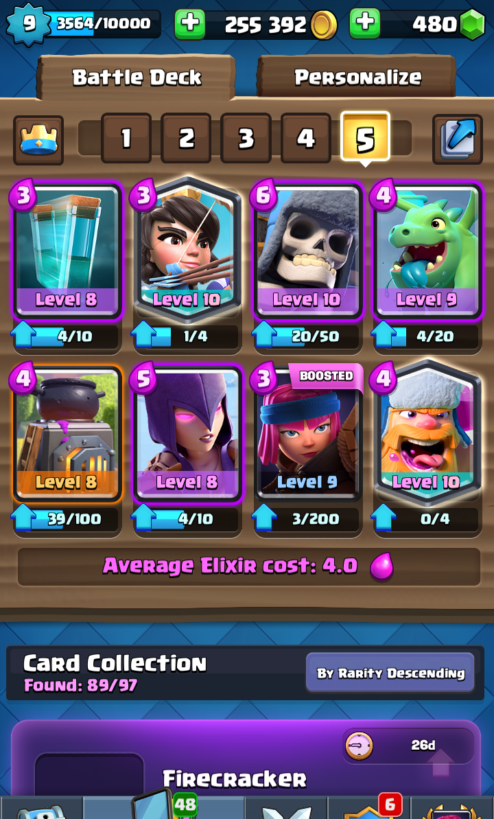 Really good deck 4 cost works amazingly in overtime (sorry for the