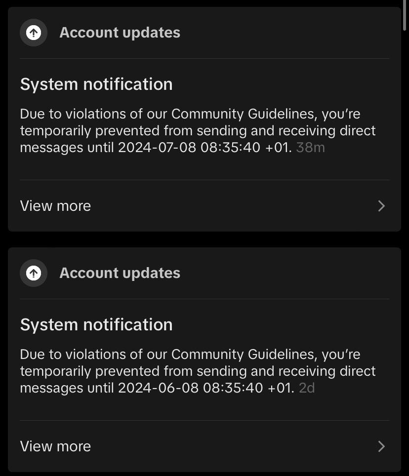 Spam and deceptive behavior r/TikTok