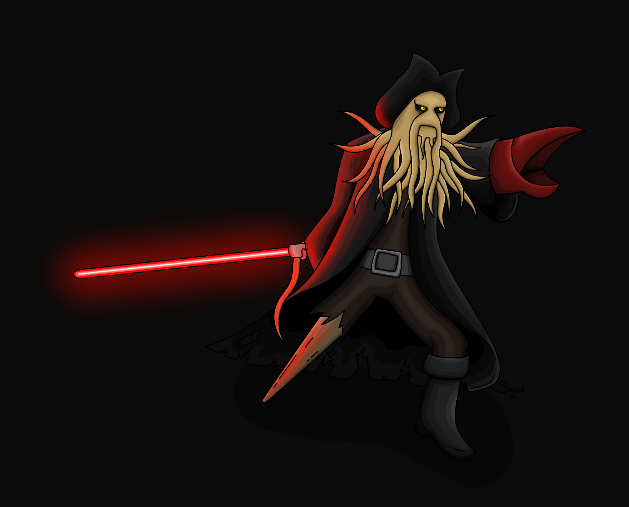 A bit of a crossover art, Darth Davy Jones r/StarWars