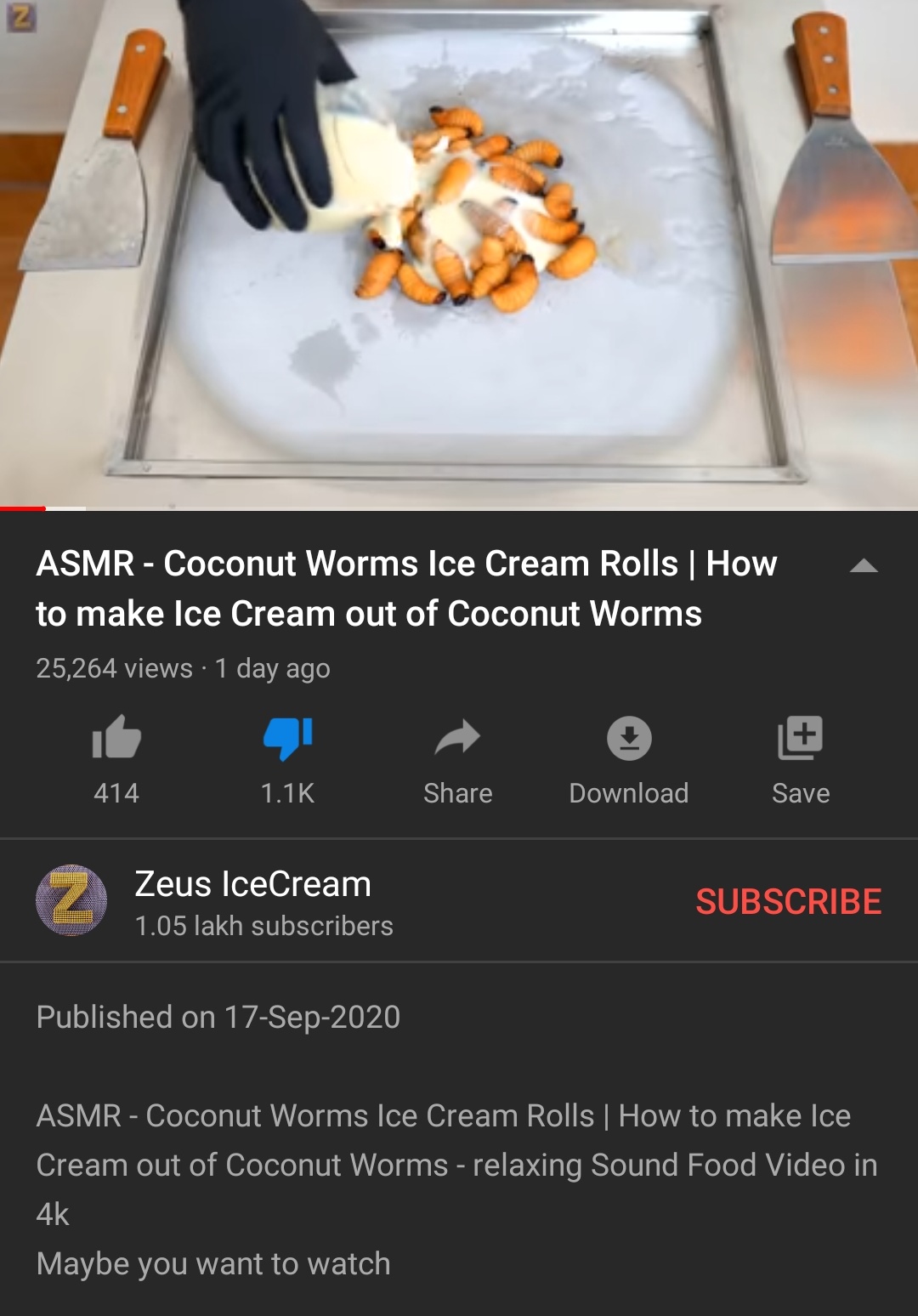 Thanks, i hate icecream rolls made of worms r/TIHI