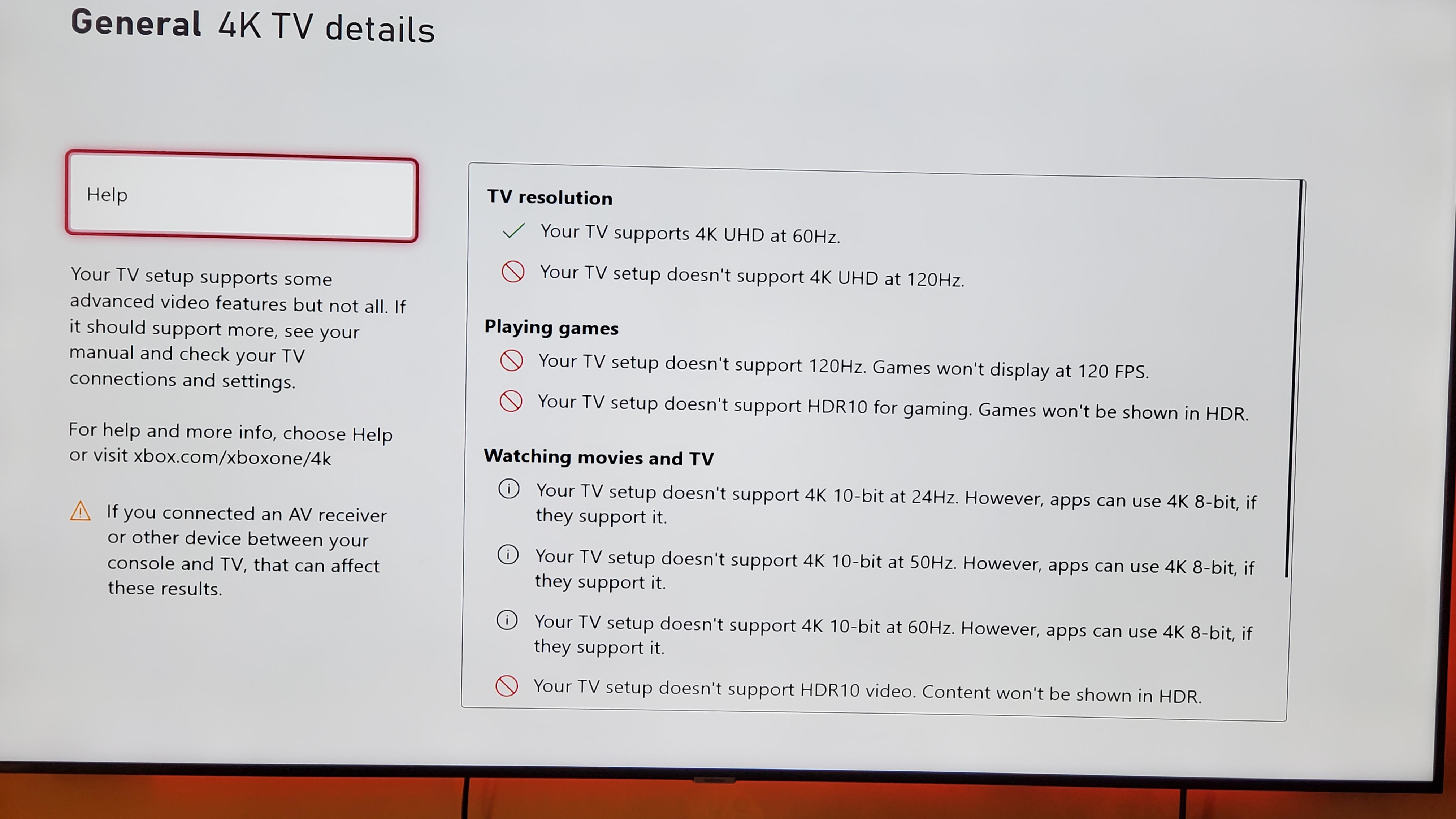 Bought TV that says 120 Hz Refresh Rate but Xbox Says 120 FPS is not