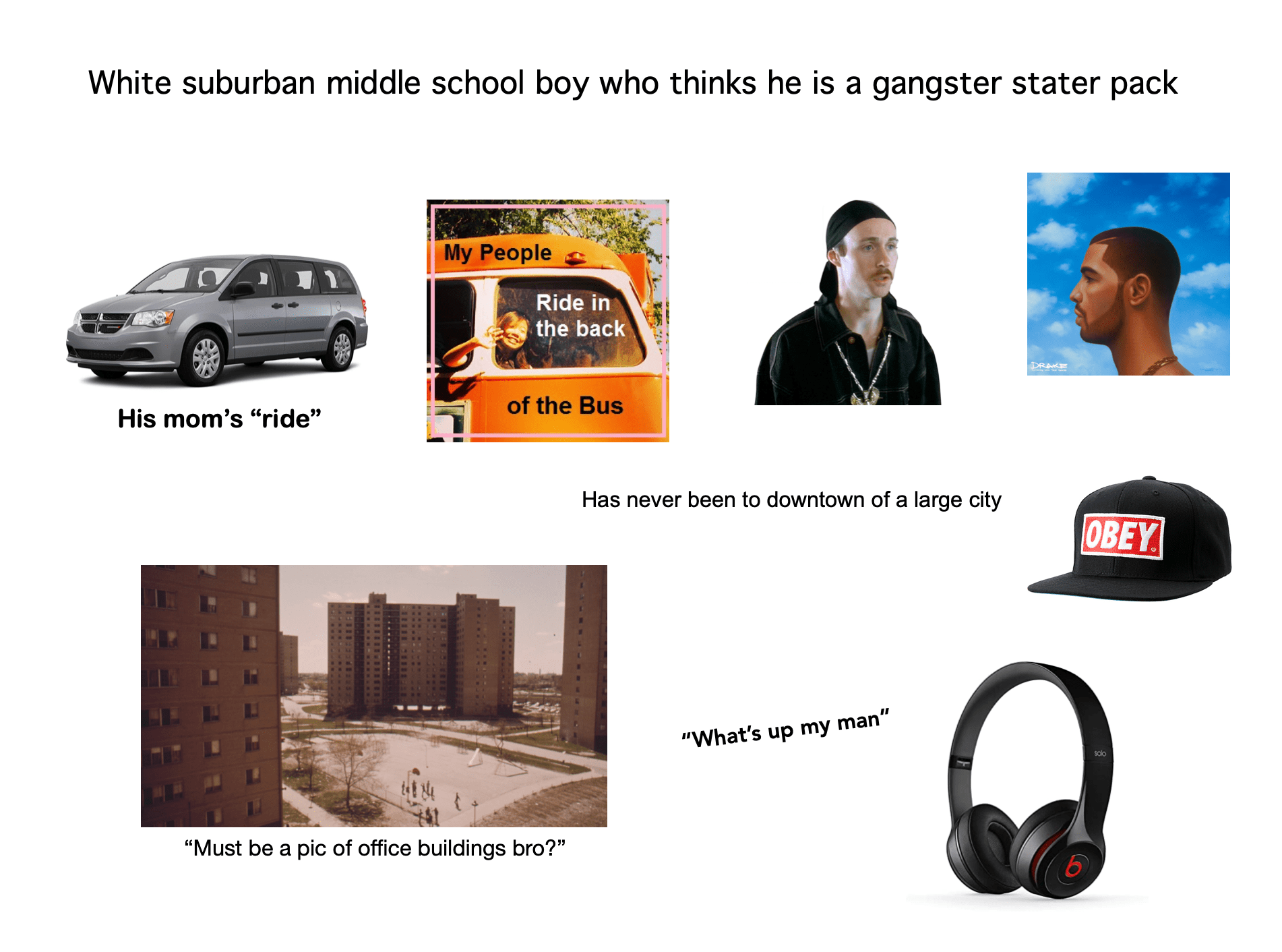 Gangster White Kid Meme