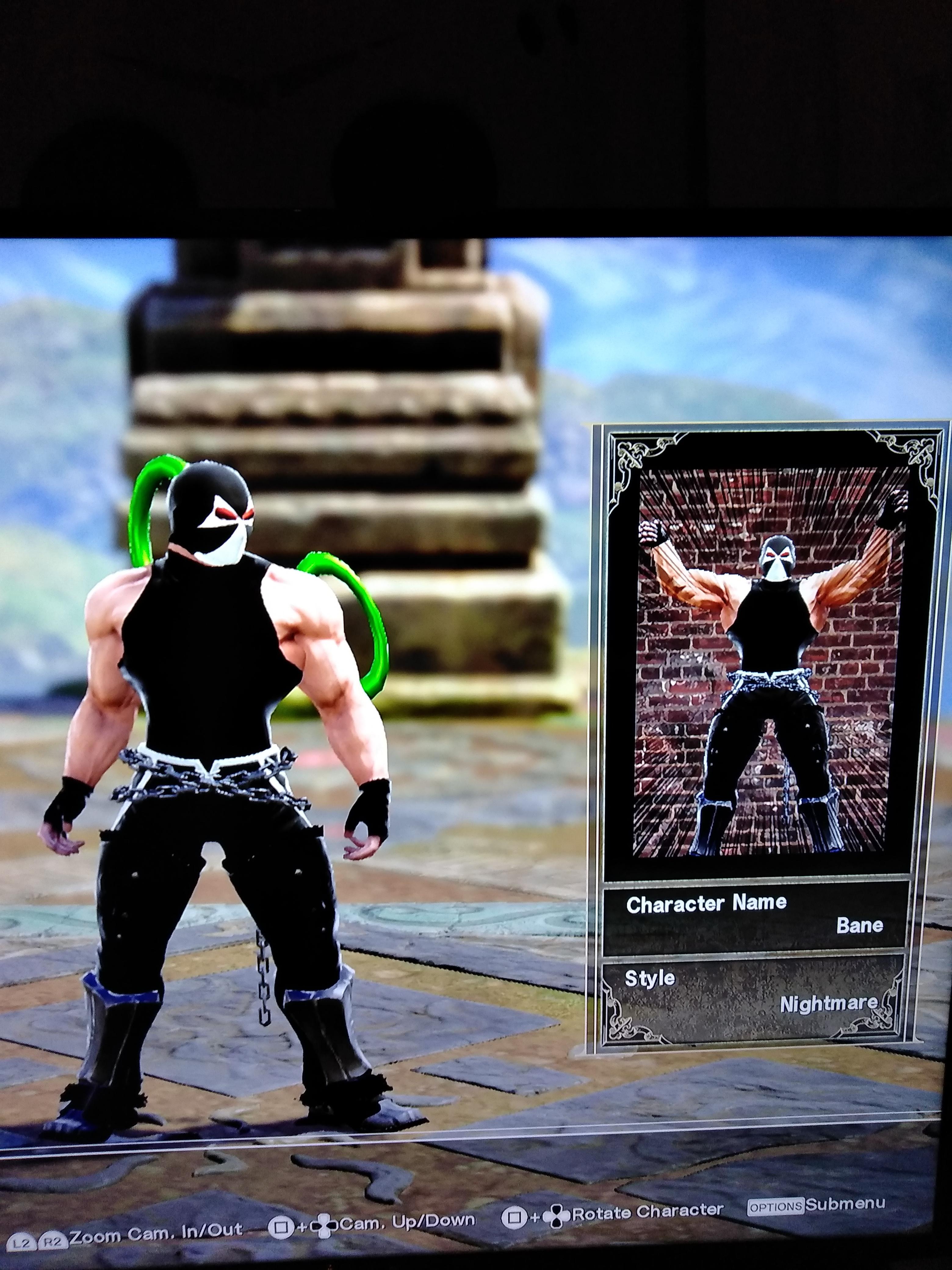 Tried making Bane in soul calibur 6