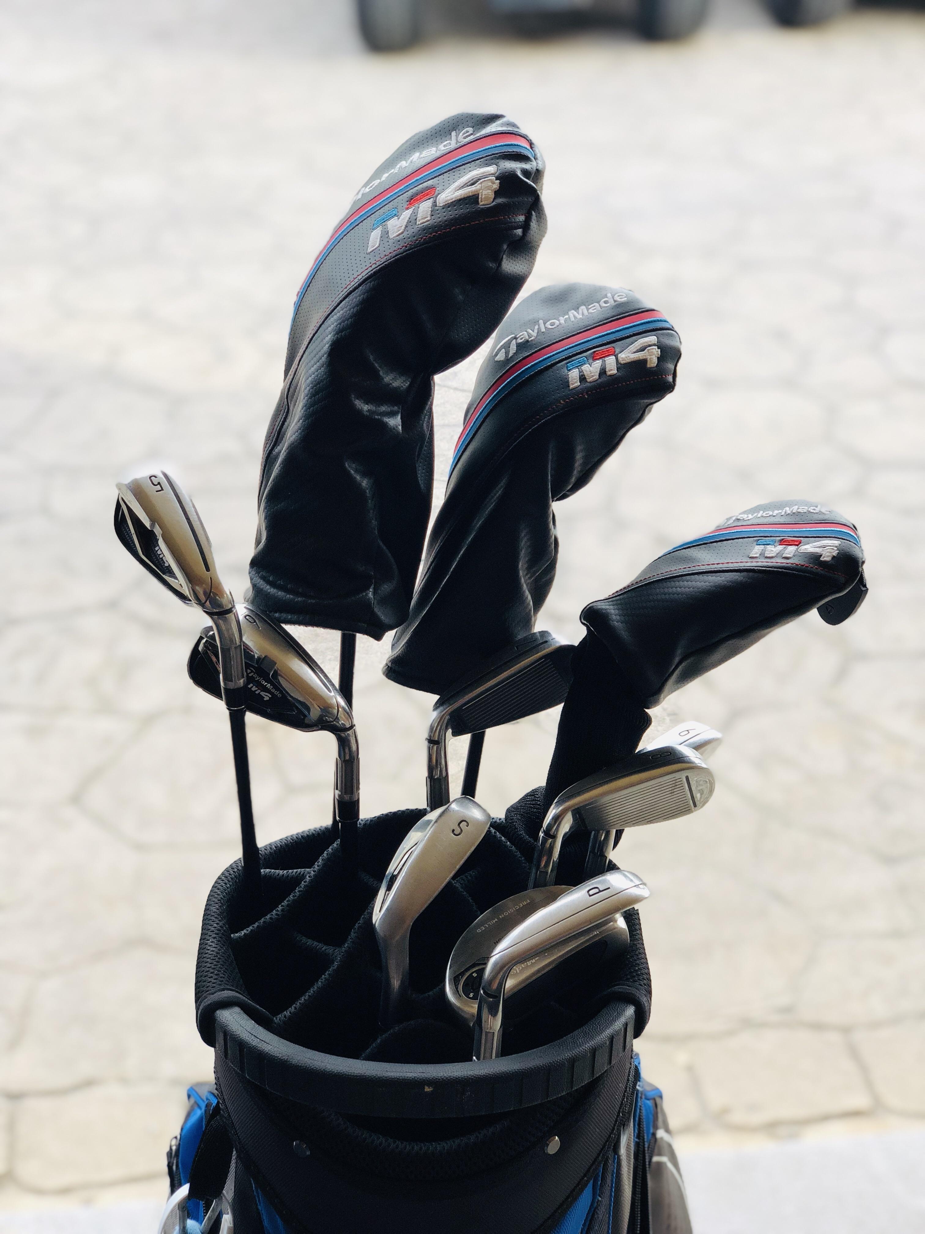 Decent set of rental clubs today. Full set of M4s. r/golf