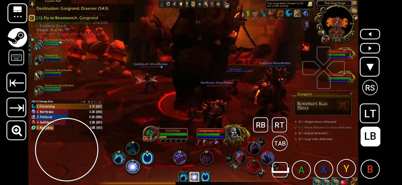 Playing World of Warcraft on my Android. AndroidGaming