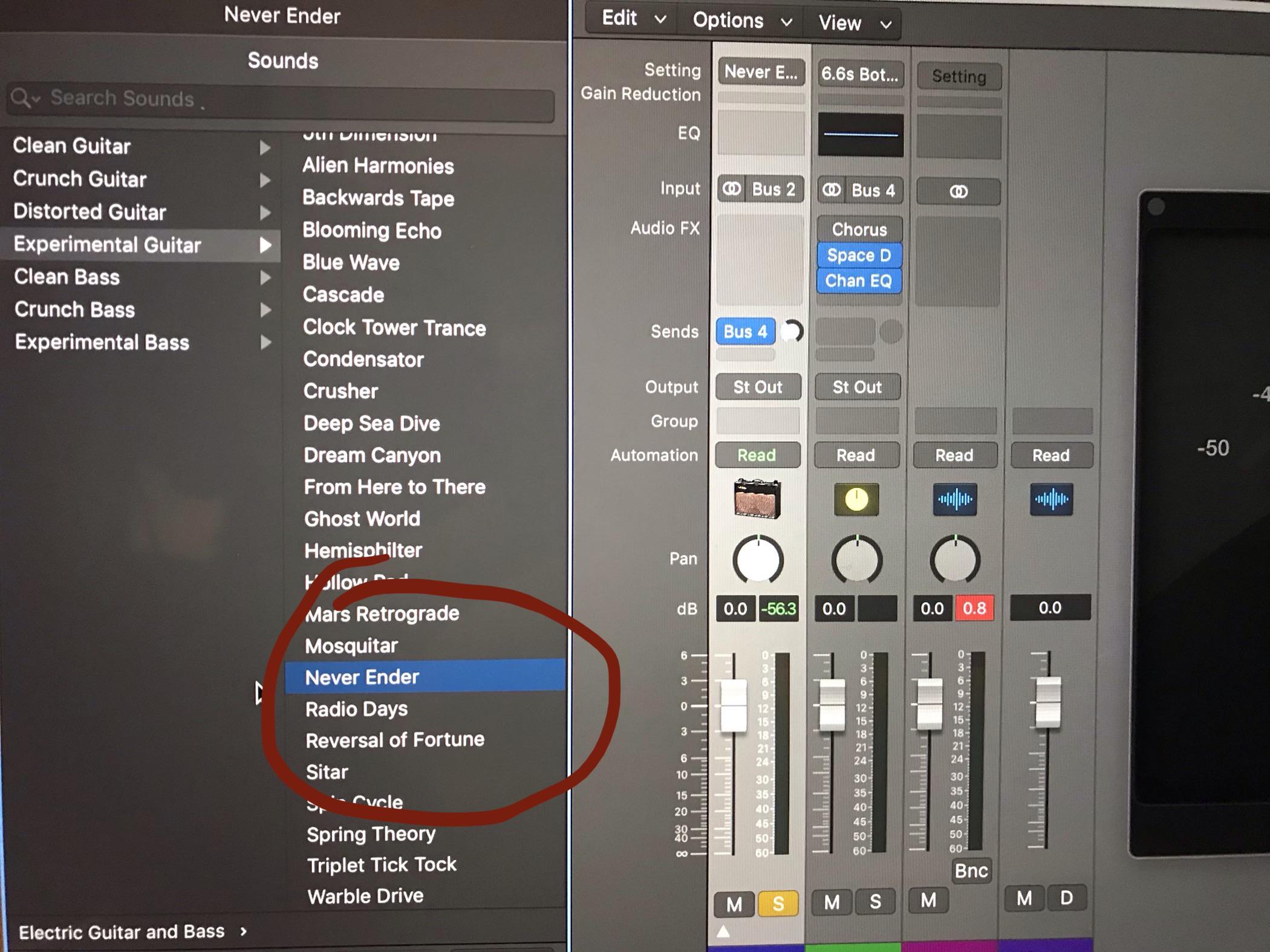 Just got Logic Pro X and noticed this guitar preset under the