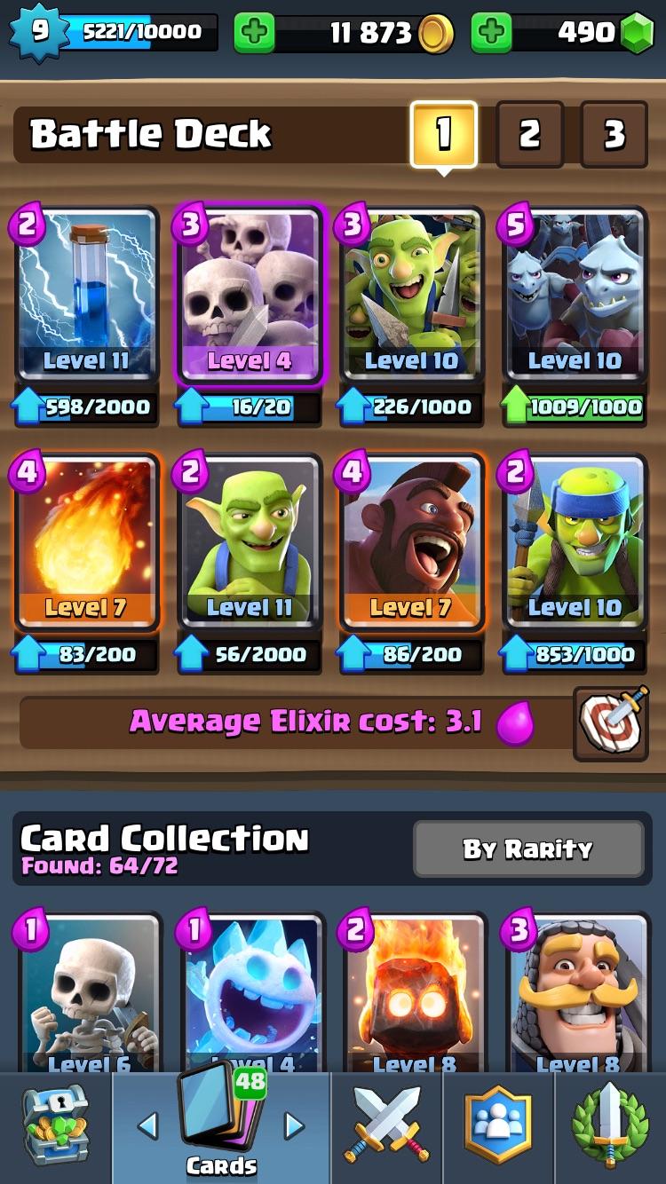 What do you guys think of this deck? Just made it to arena 10 ClashDecks