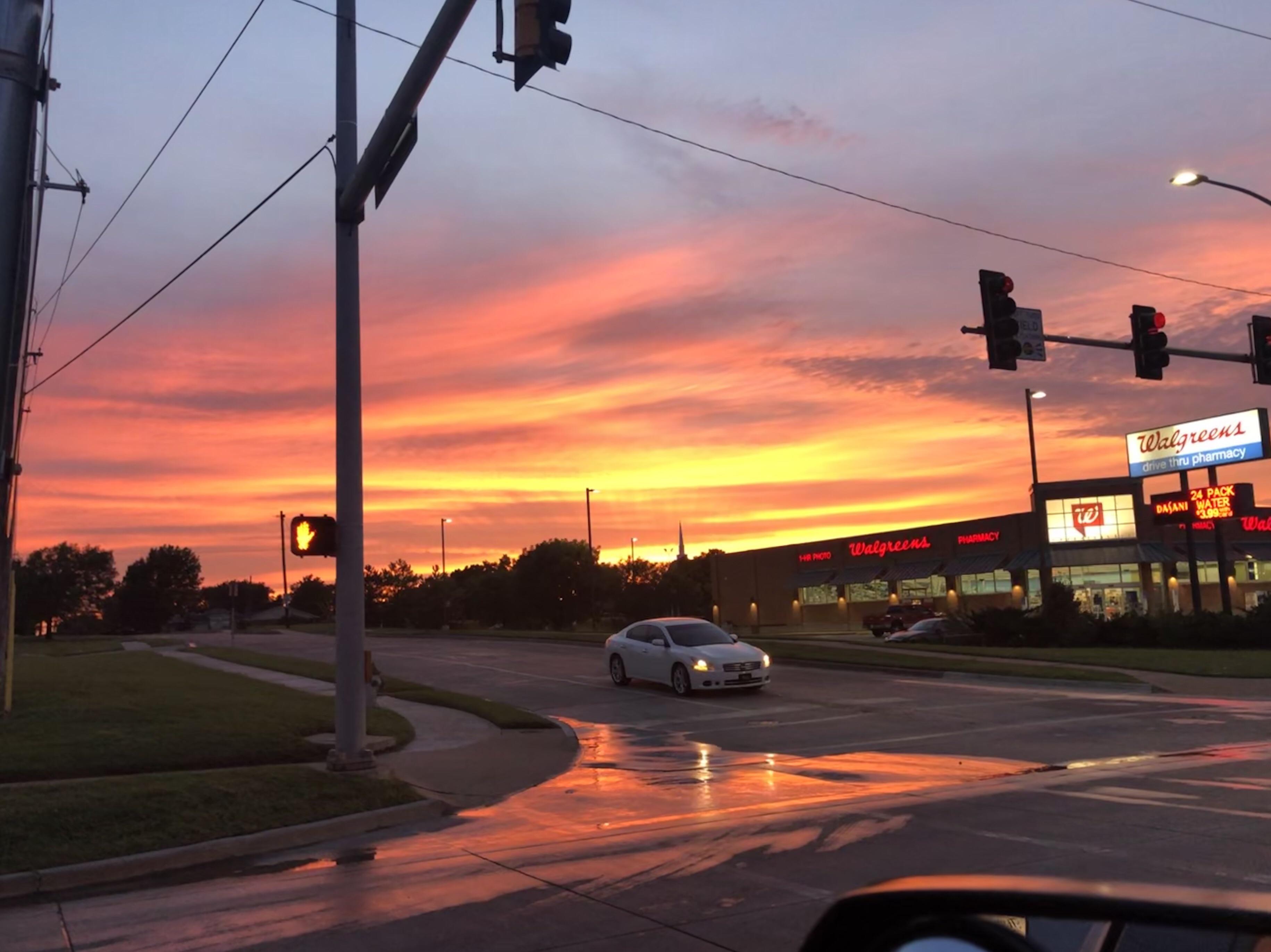 Great sunset this evening in Ponca City, OK. Happy Independence Day