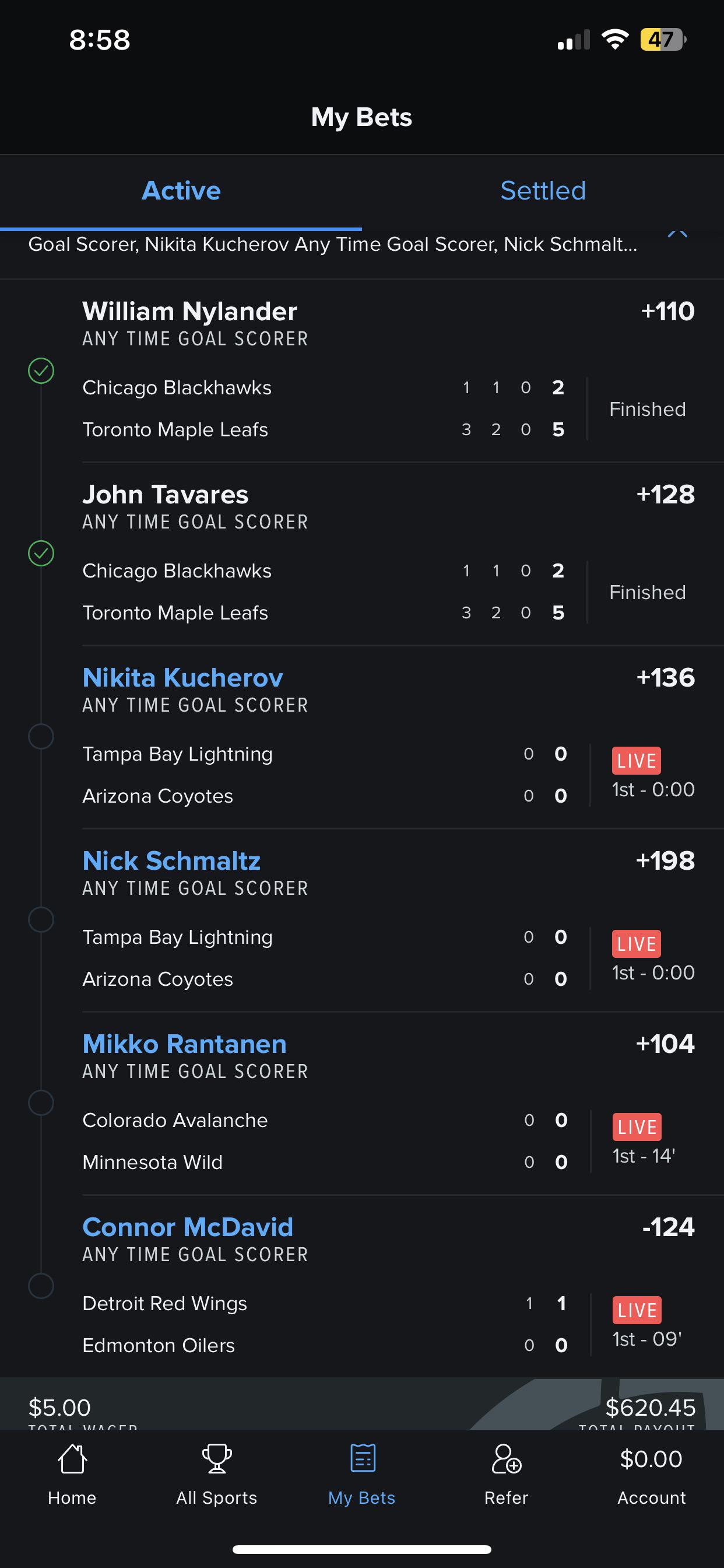 This is my first time doing fanduel and Tavares and Nylander already