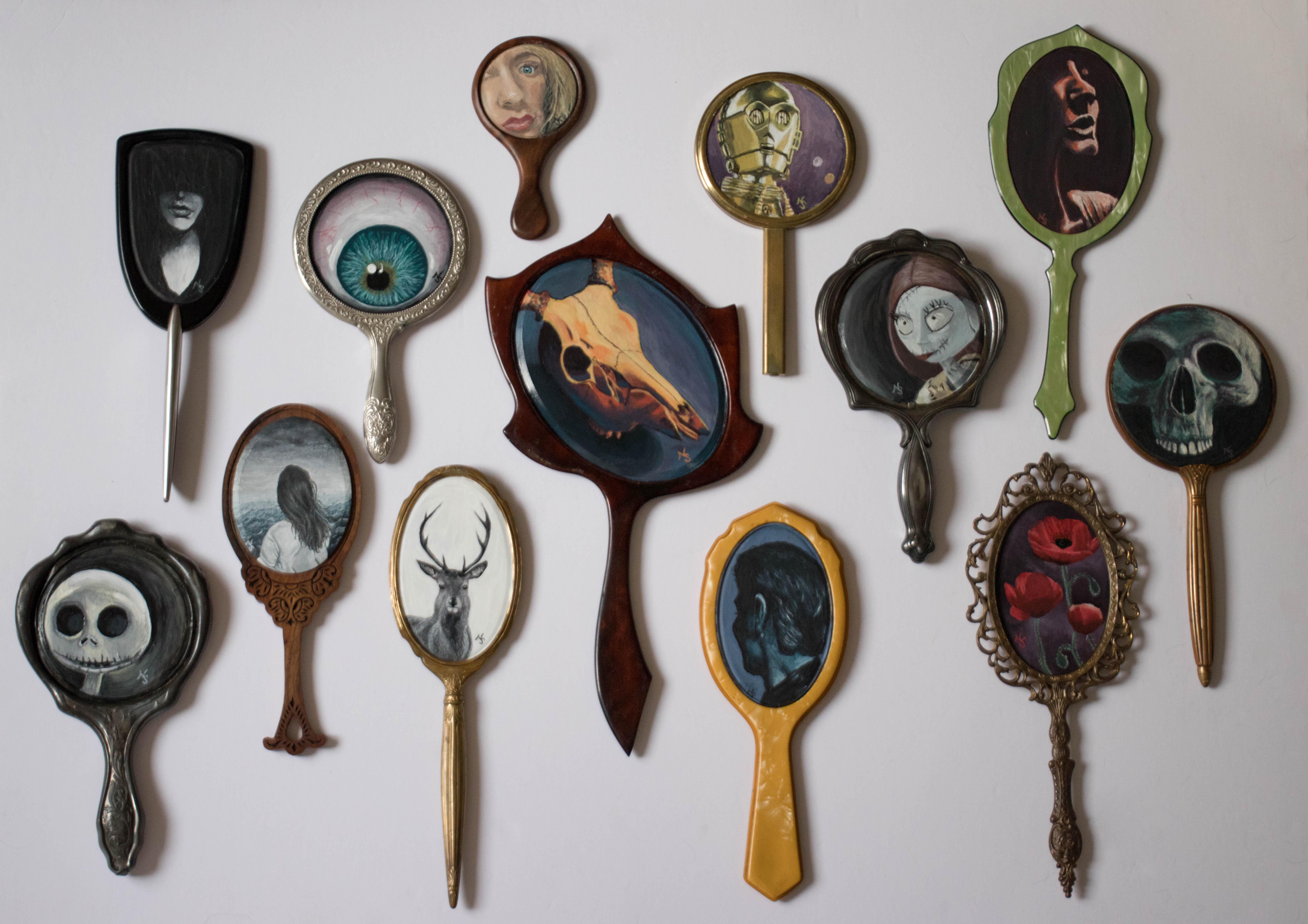 Old Hand Mirrors with Trapped Souls! Hours of conversation to be had