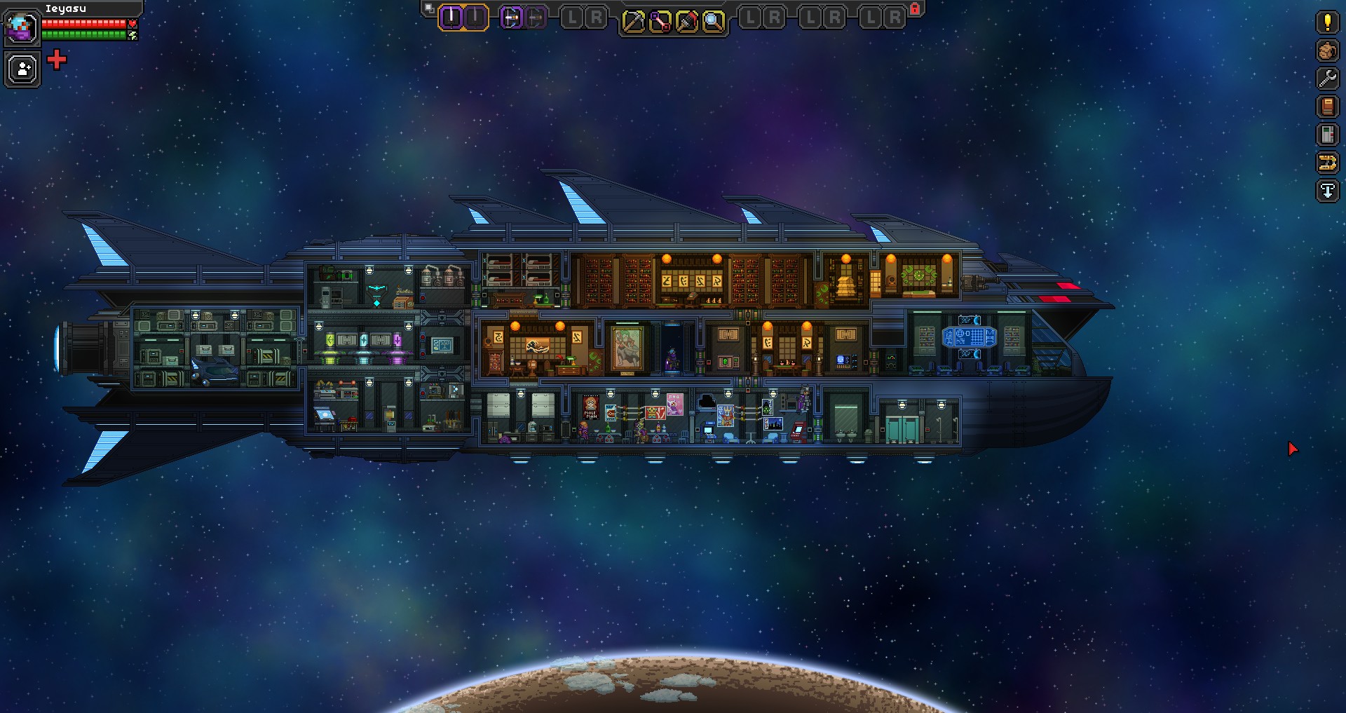 My Hylotl ship r/starbound