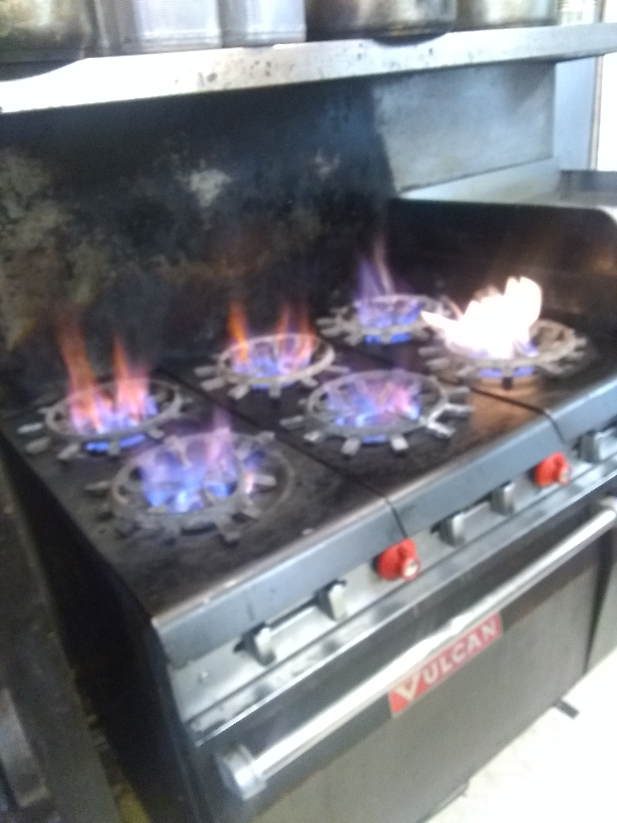 Need a meme caption for this image of a stove whose gas line broke at